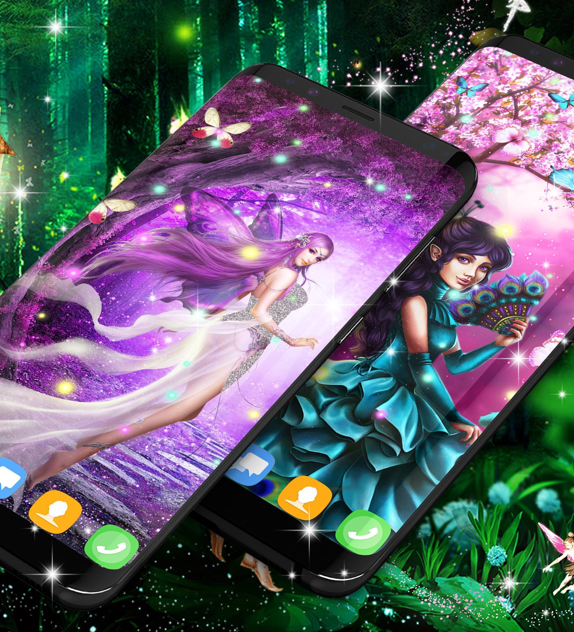 2000x2200 Forest fairy magical night live wallpaper for Android
