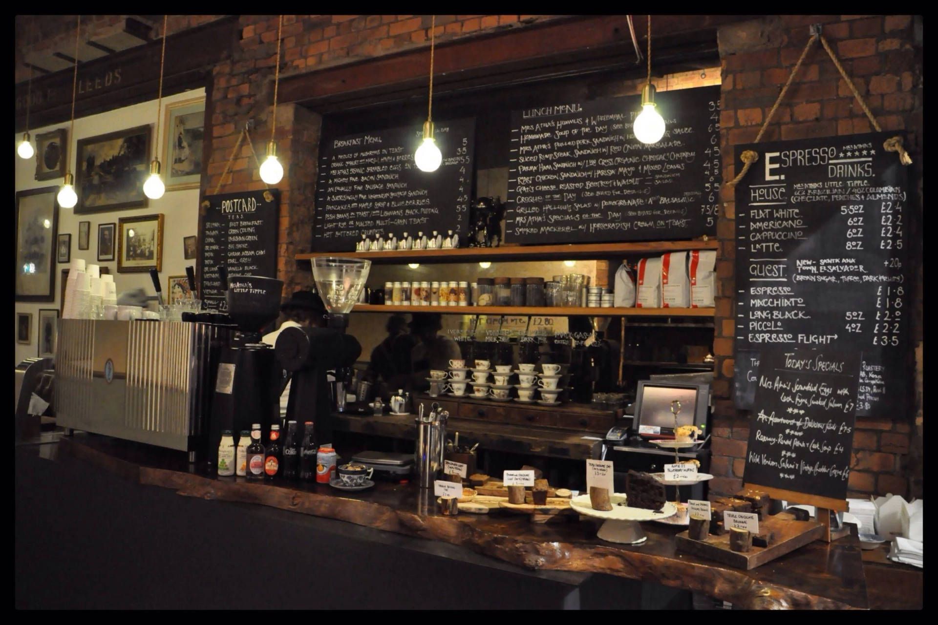 1920x1280 Modern Coffee Shop Wallpaper