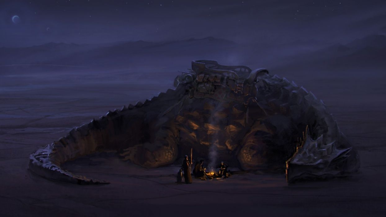 1244x700 Art night camp dragon the travelers the fire wallpaperx1080