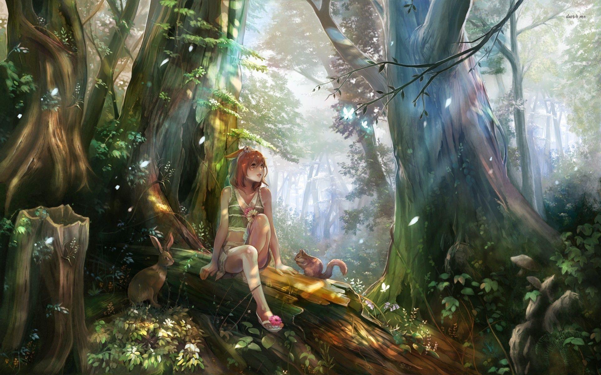 1920x1200 Elven Forest Wallpaper