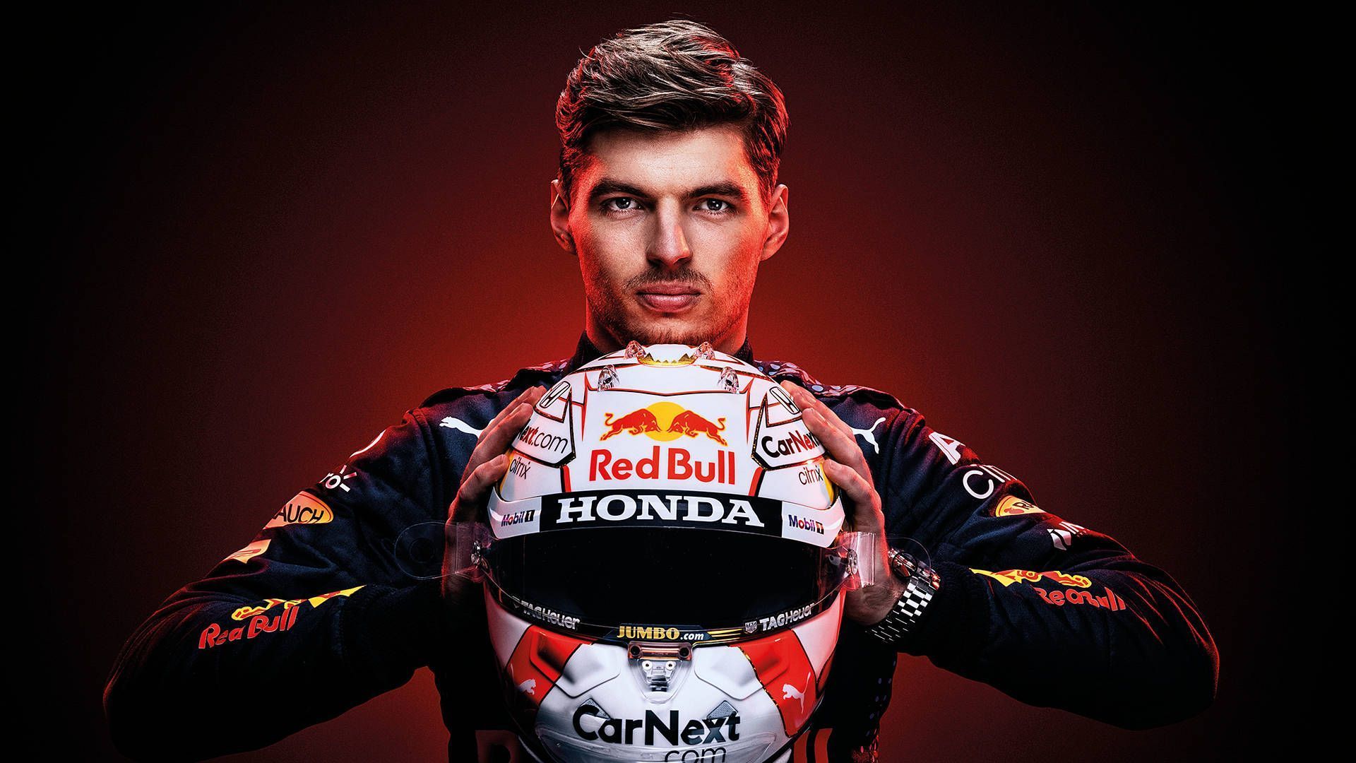 1920x1080 Download Max Verstappen Red Bull Racing Helmet Wallpaper