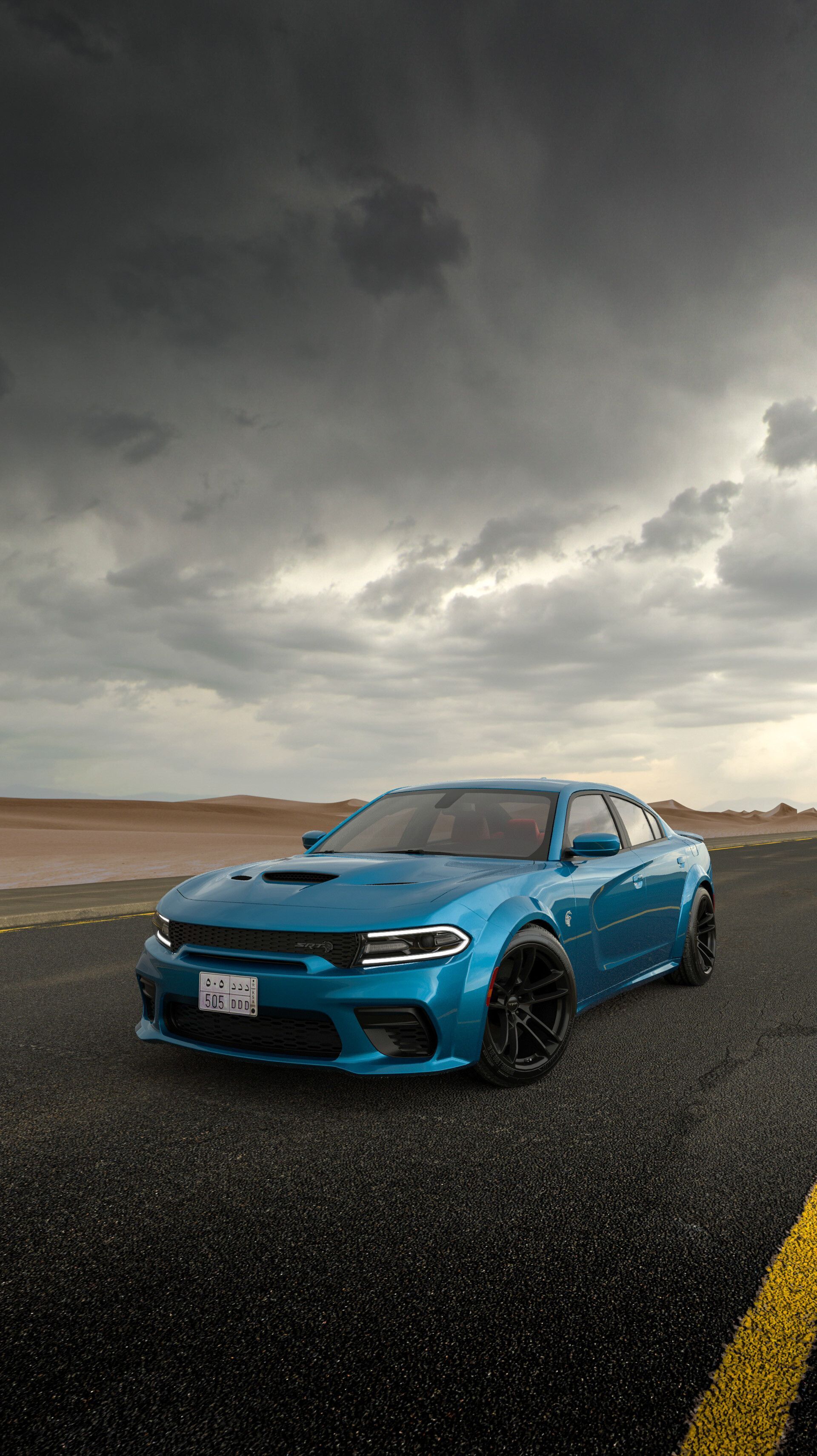 1920x3419 DODGE Charger Hellcat Widebody 2022 3D
