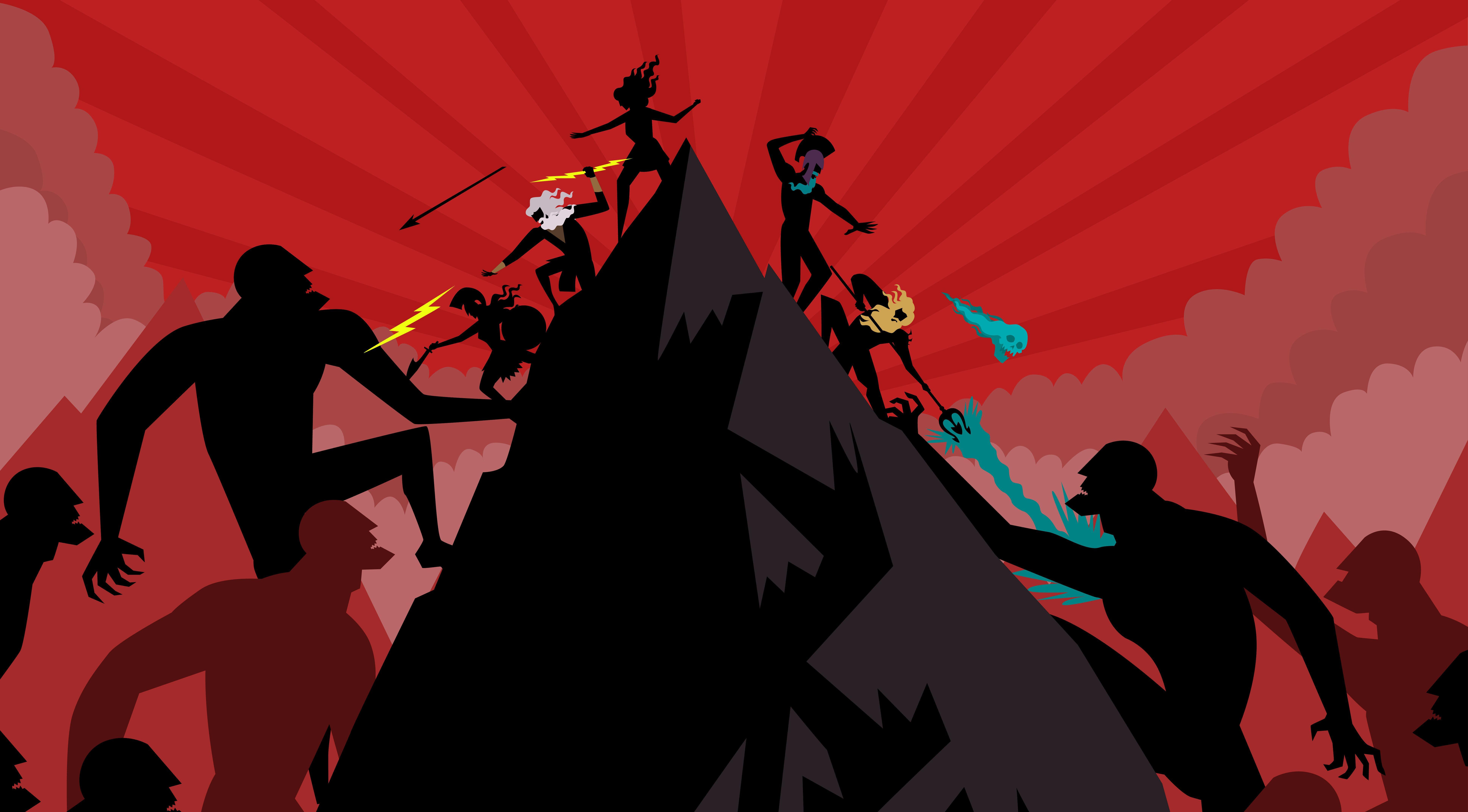 7752x4291 Titanomachy War Of Greek Gods, HD Artist, 4k Wallpaper