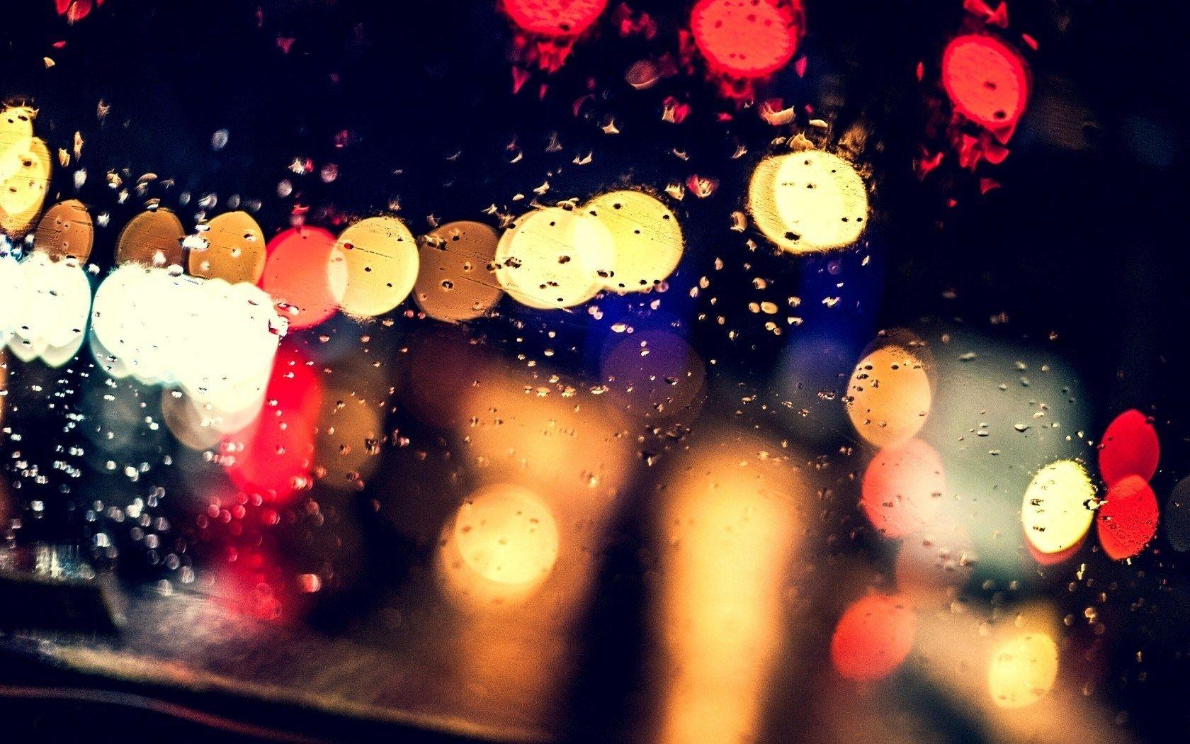 1680x1050 Lights Night Bokeh City HD Wallpaper