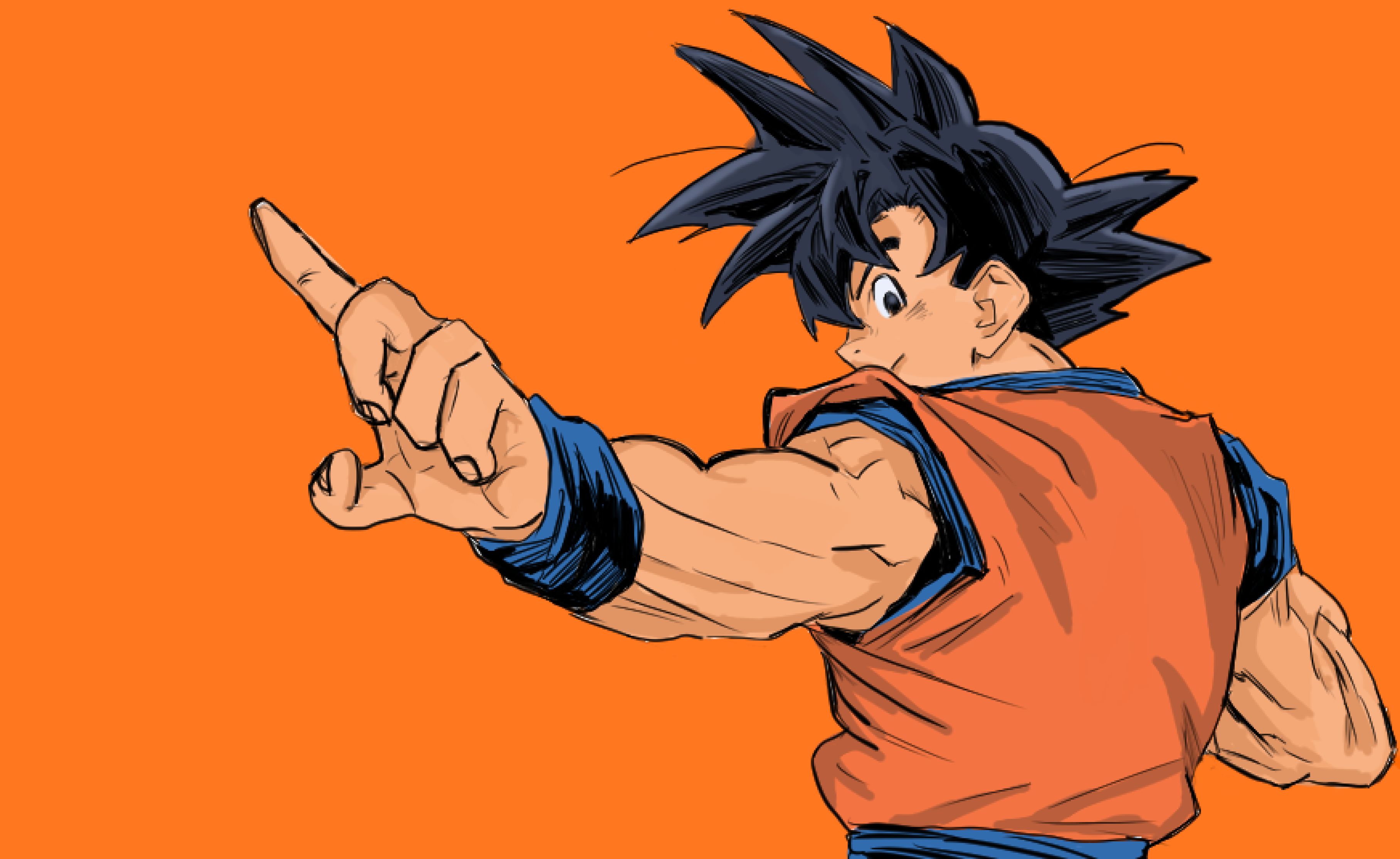 3633x2229 Goku Wallpaper and Background: Free HD Download