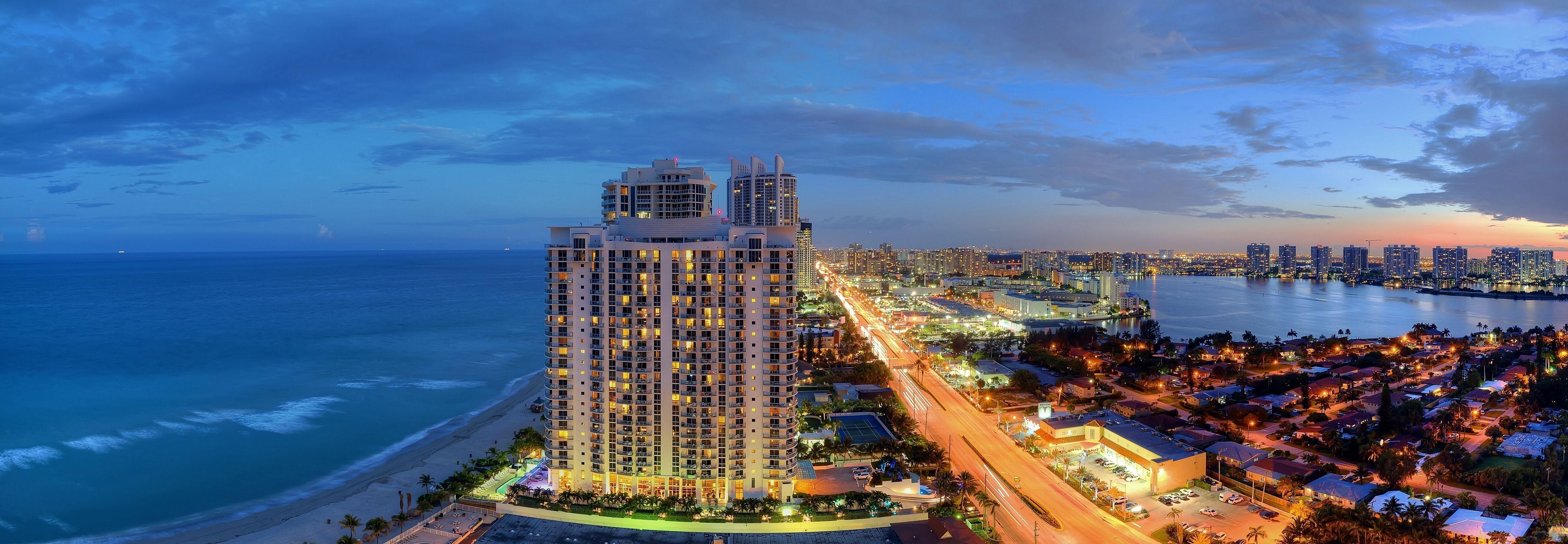 4609x1600 Sunny Isles Wallpaper. Greek Isles