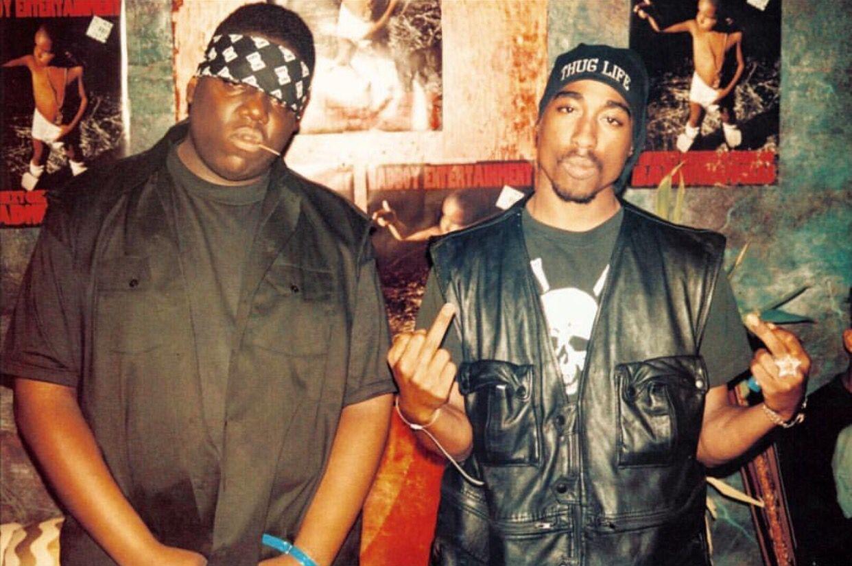 1242x825 Biggie #Pac #EastCoast #WestCoast #HipHop #Legends. Old school
