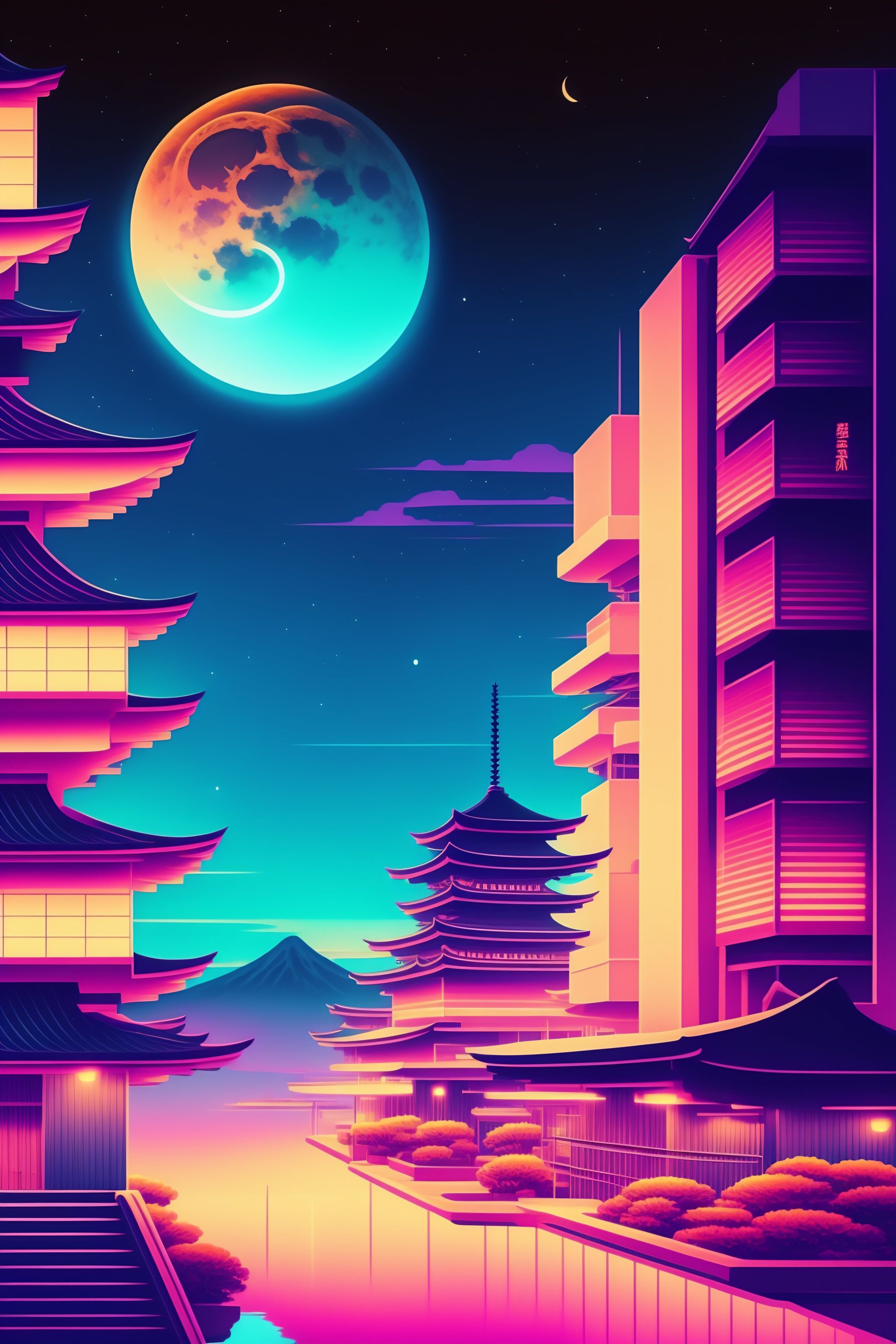 2048x3072 Lexica japanese town