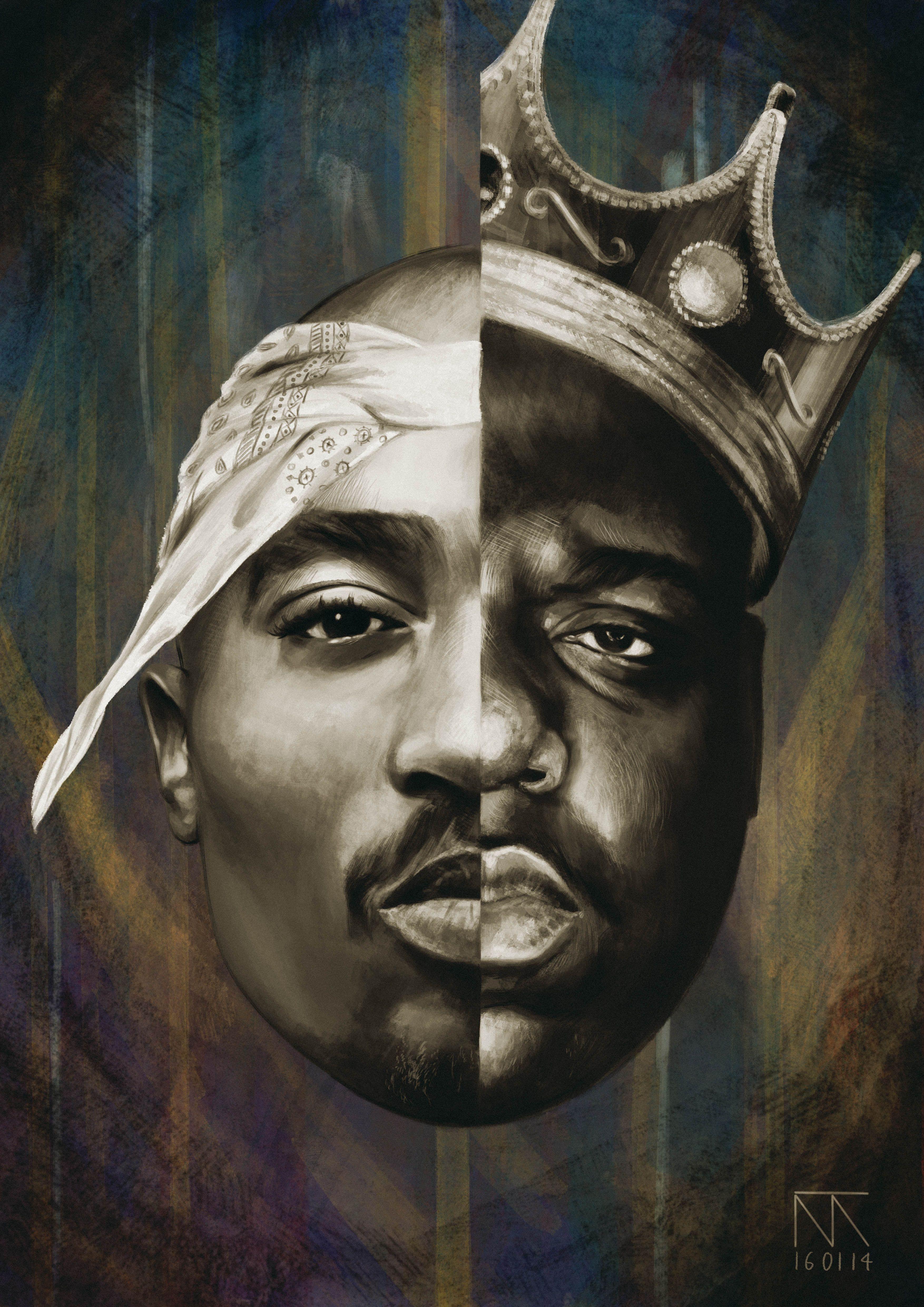 3508x4961 Big & Tupac. Clipart, Image & Quotes. Big, Hip hop