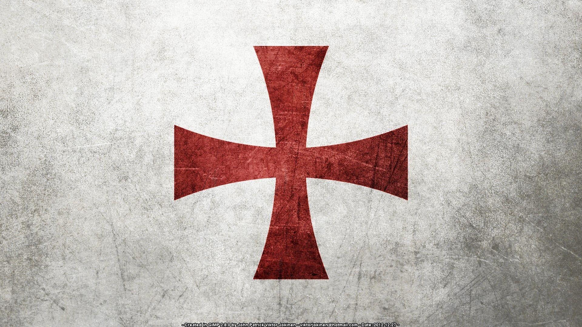 1920x1080 Red cross logo, cross, knight, Templar, catholic HD wallpaper