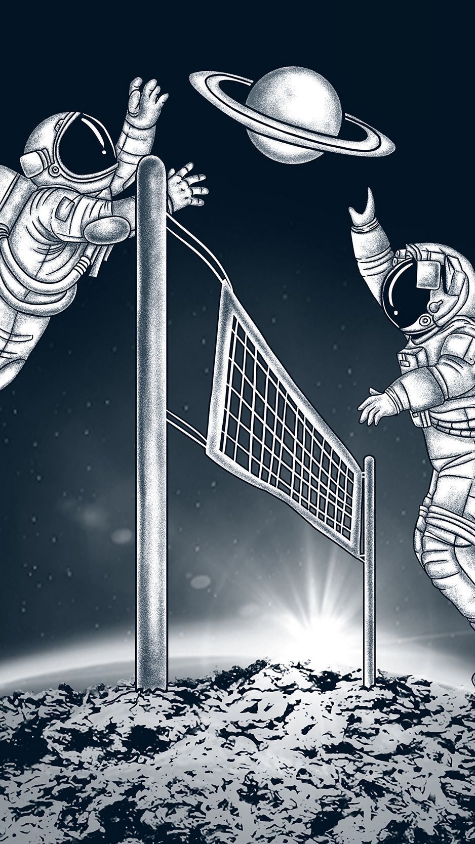 938x1668 Download wallpaper 938x1668 astronauts