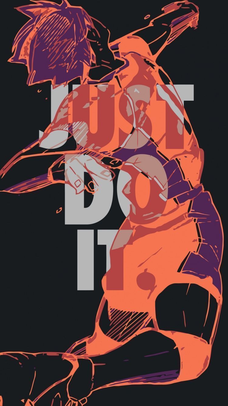 750x1334 Just Do It Wallpaper 4K, Volleyball player