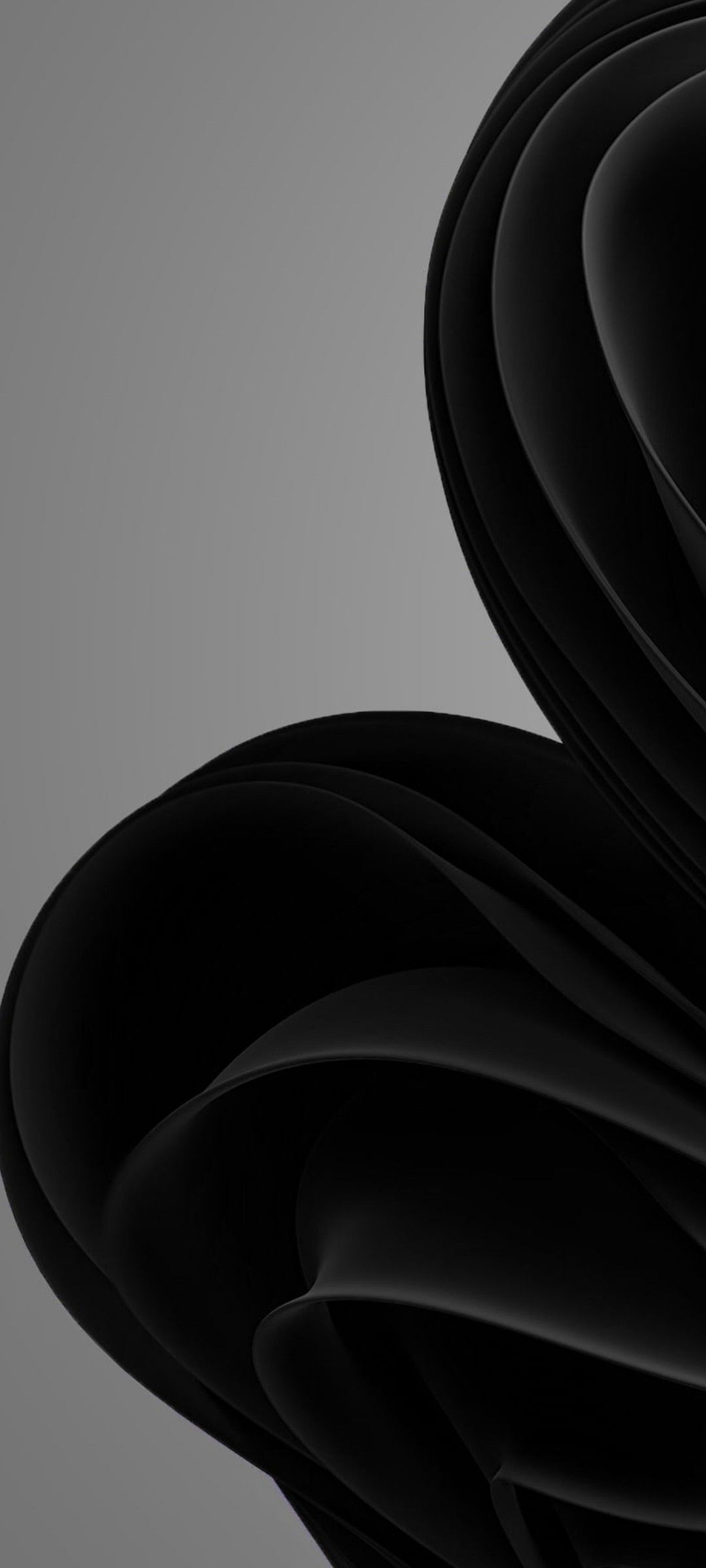 1080x2400 Windows 11 stock black wallpaper