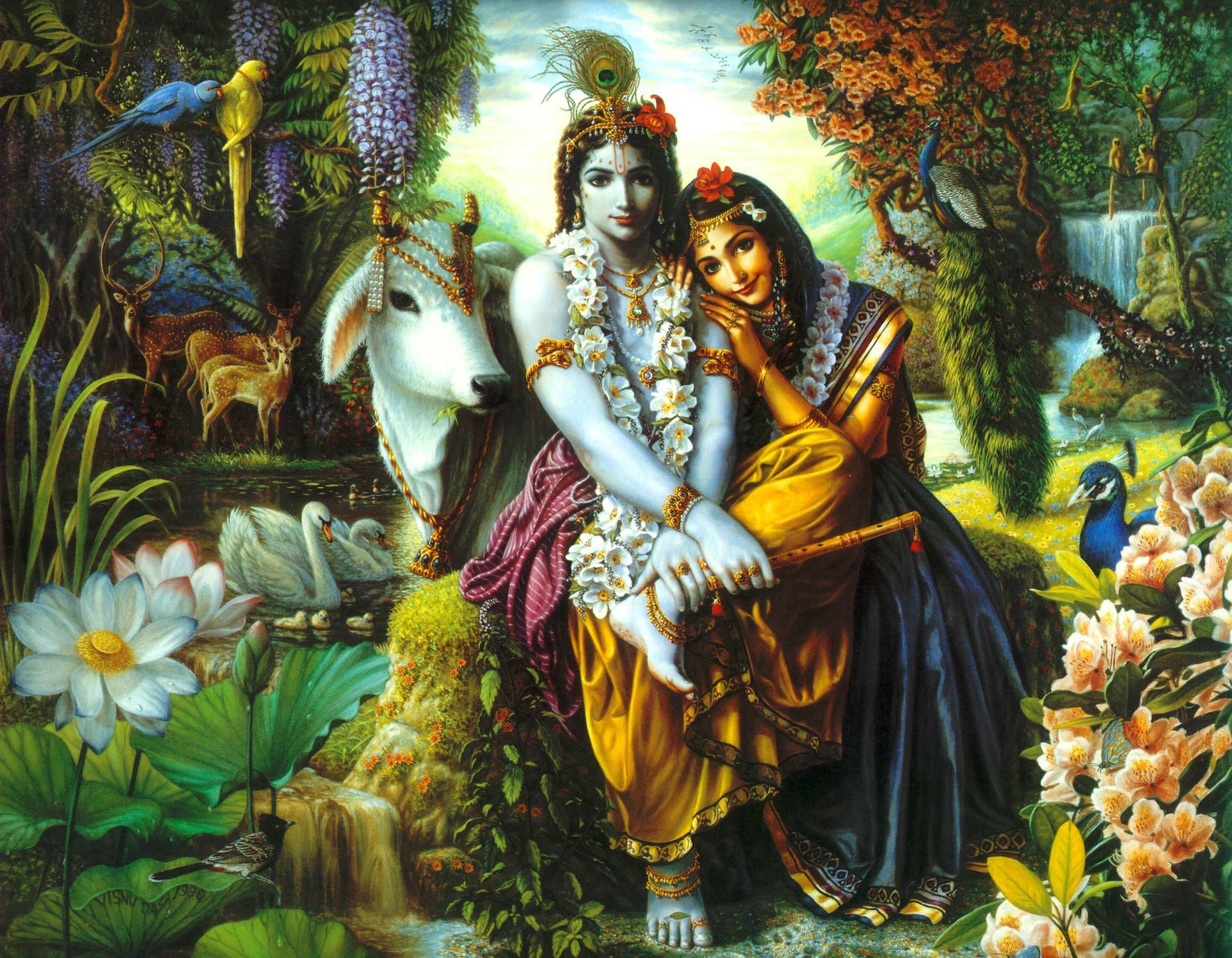 1920x1493 Mahabharat Krishna Wallpaper