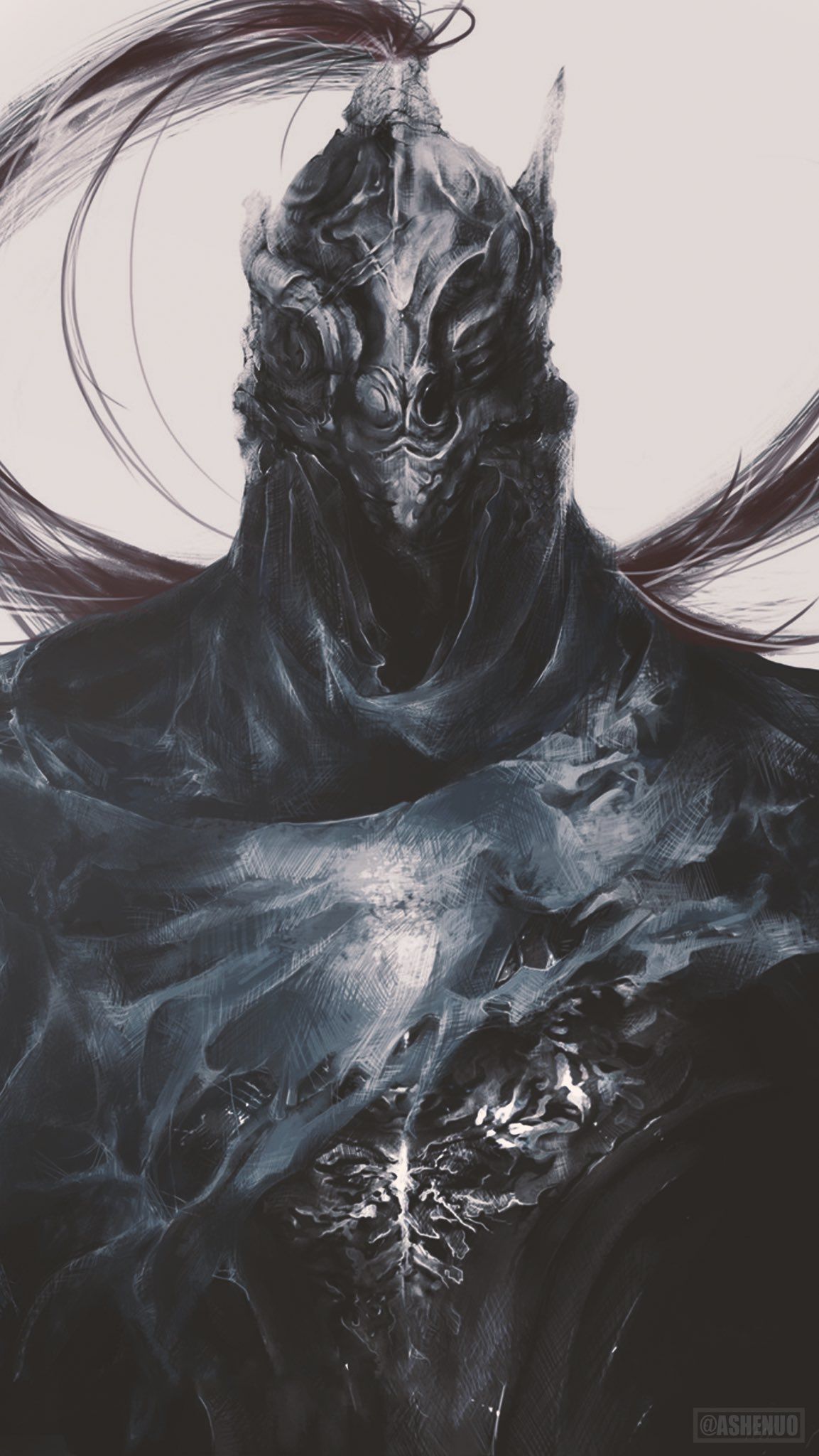 1153x2048 abyss -Slave knight gael