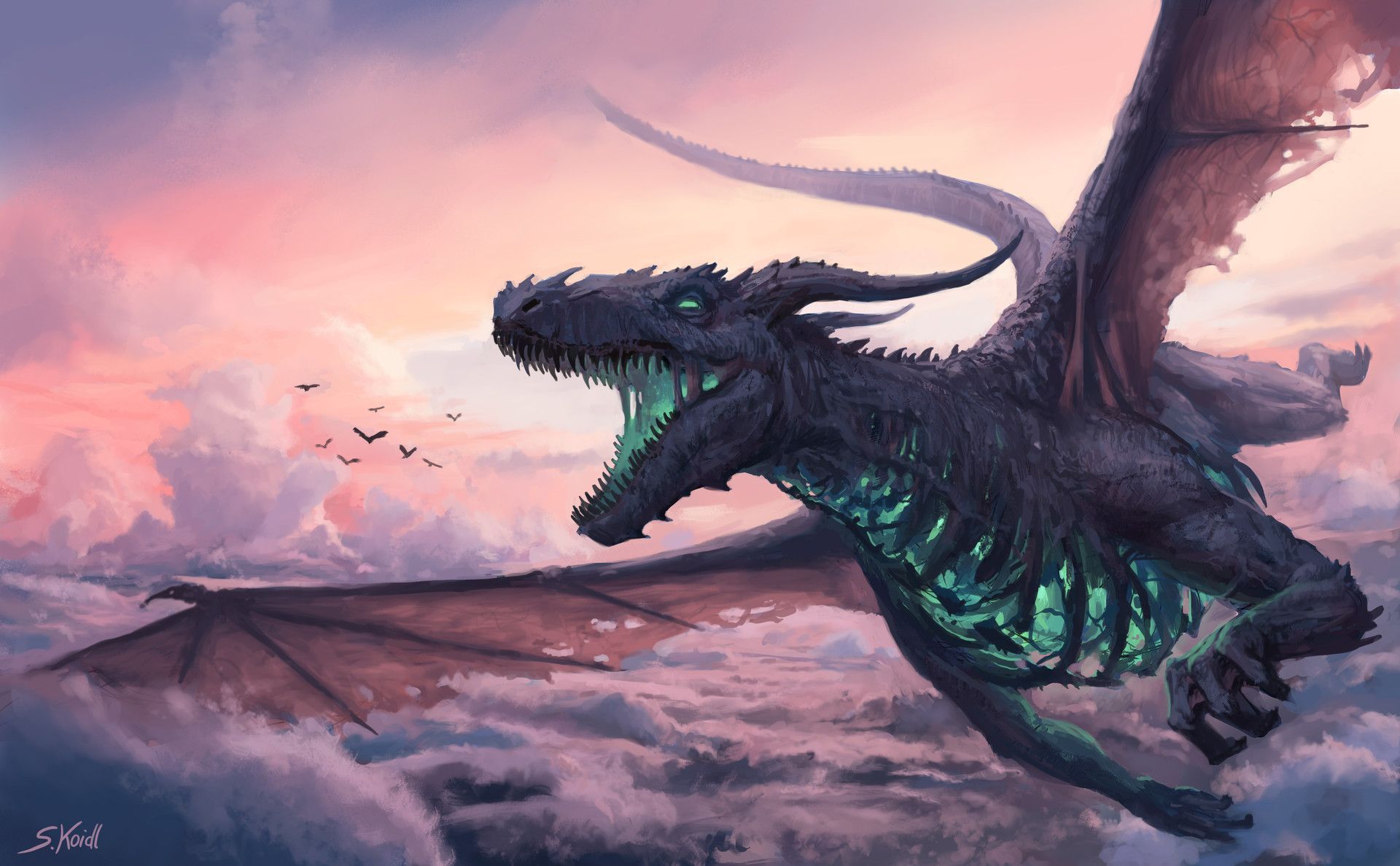 1920x1188 Fantasy Dragon HD Wallpaper