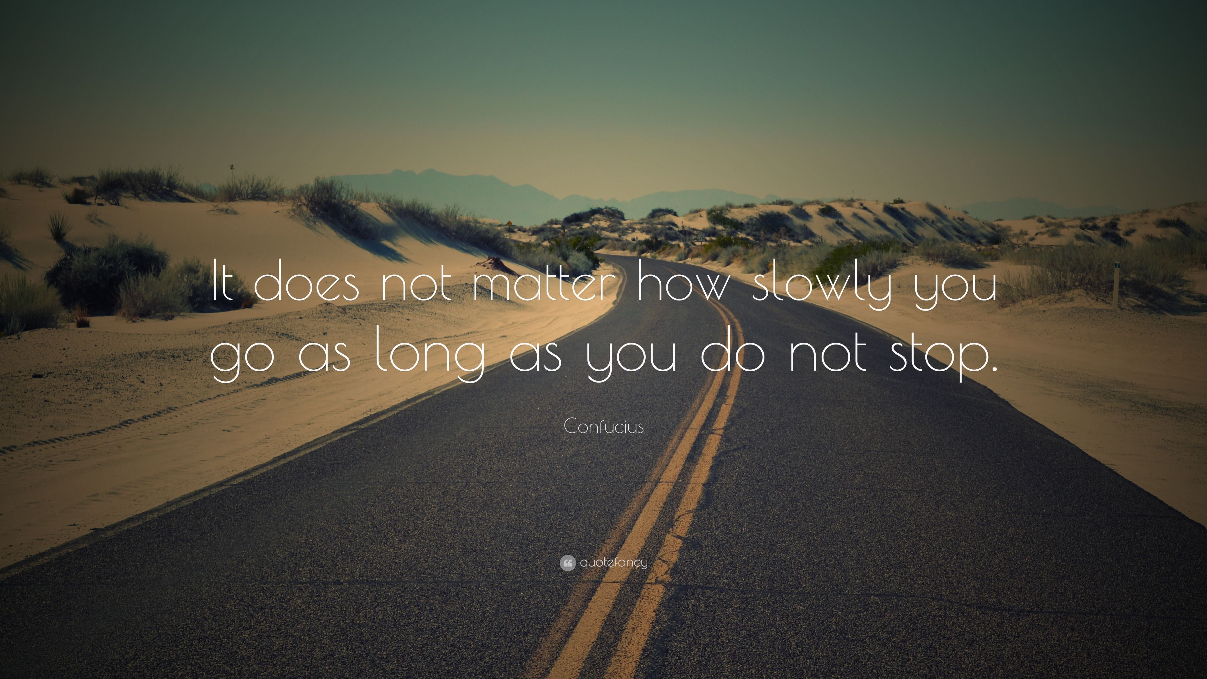 3840x2160 Confucius Quote: “It does not matter