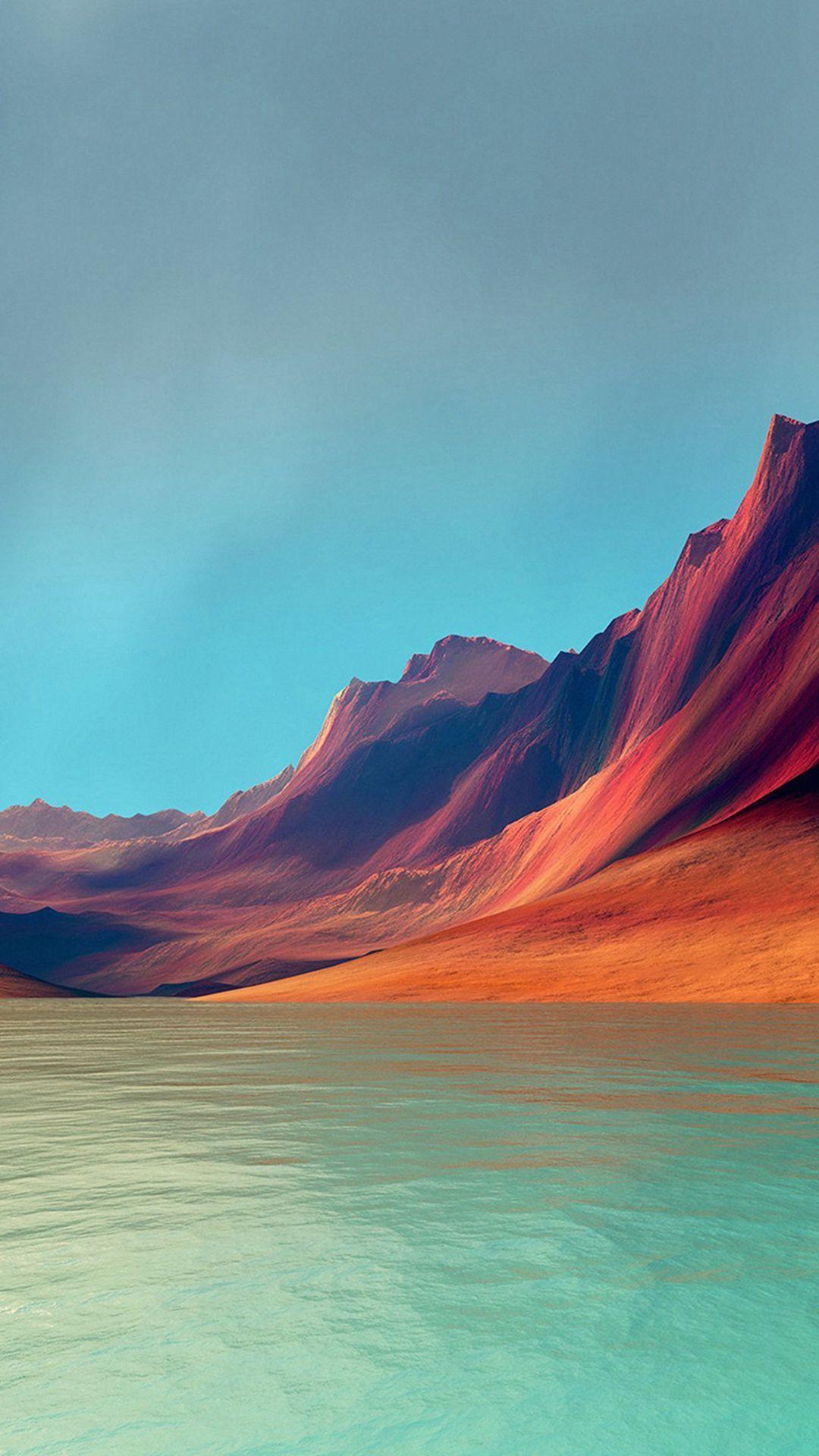 1080x1920 Flex Art Mountain Digital Red Abstract iPhone 6 wallpaper. iPHONE