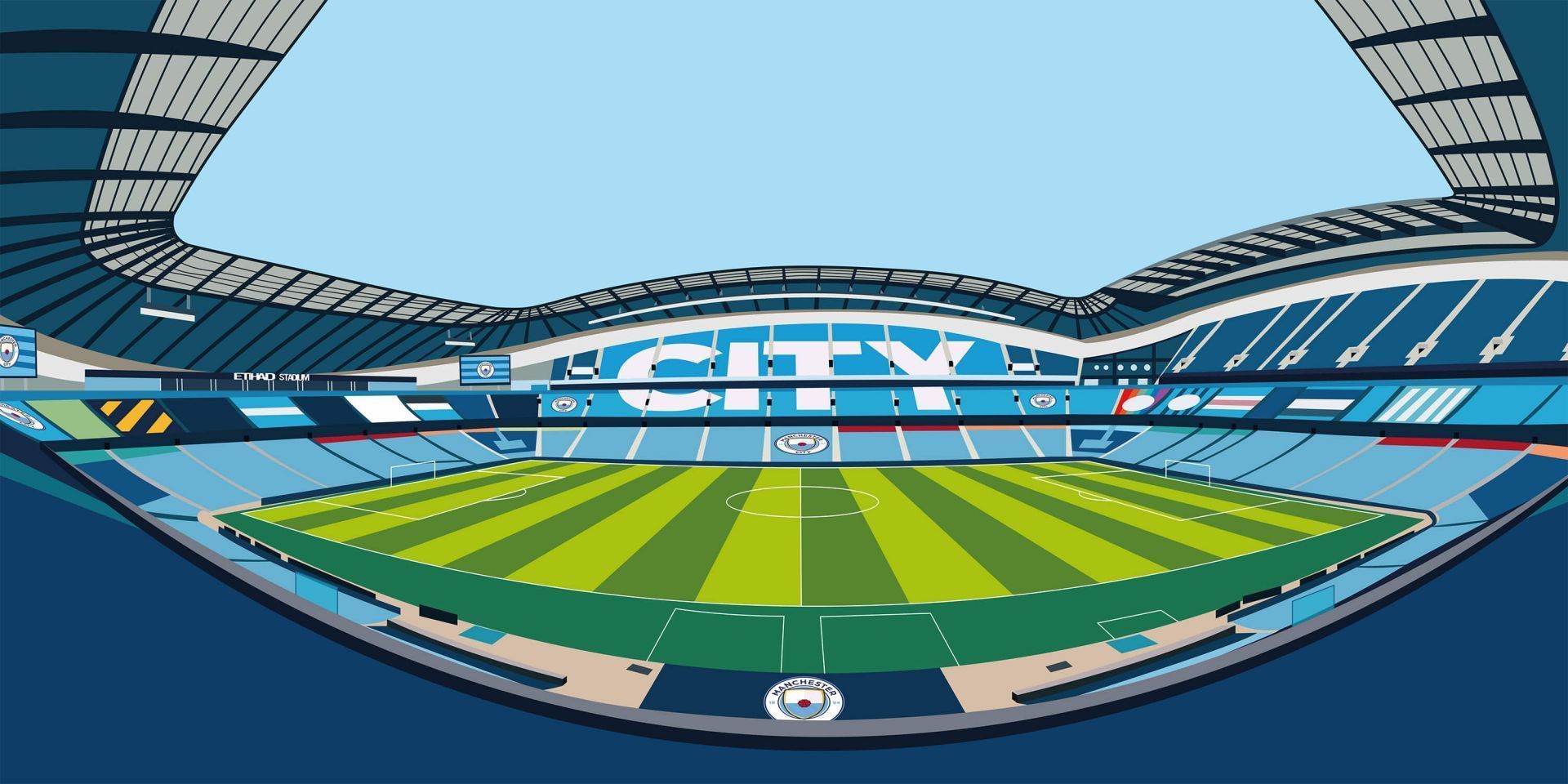 1920x960 Wallpaper Mural Stadium