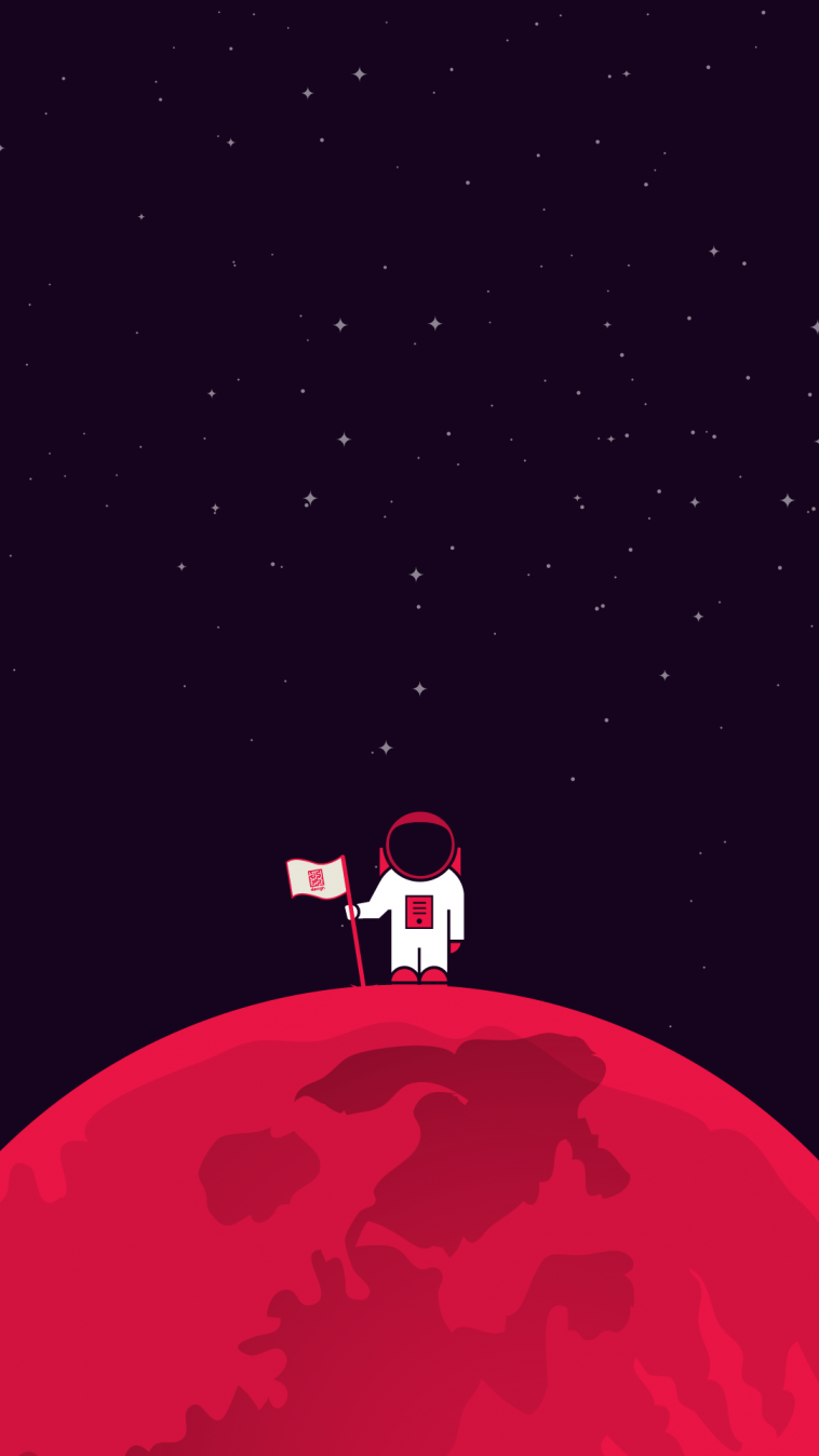 758x1348 Astronaut iPhone Background HD