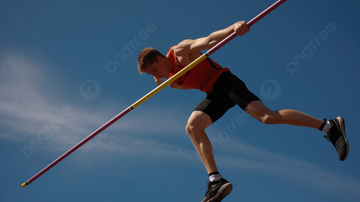 1200x673 Male Pole Vaulter Leaping