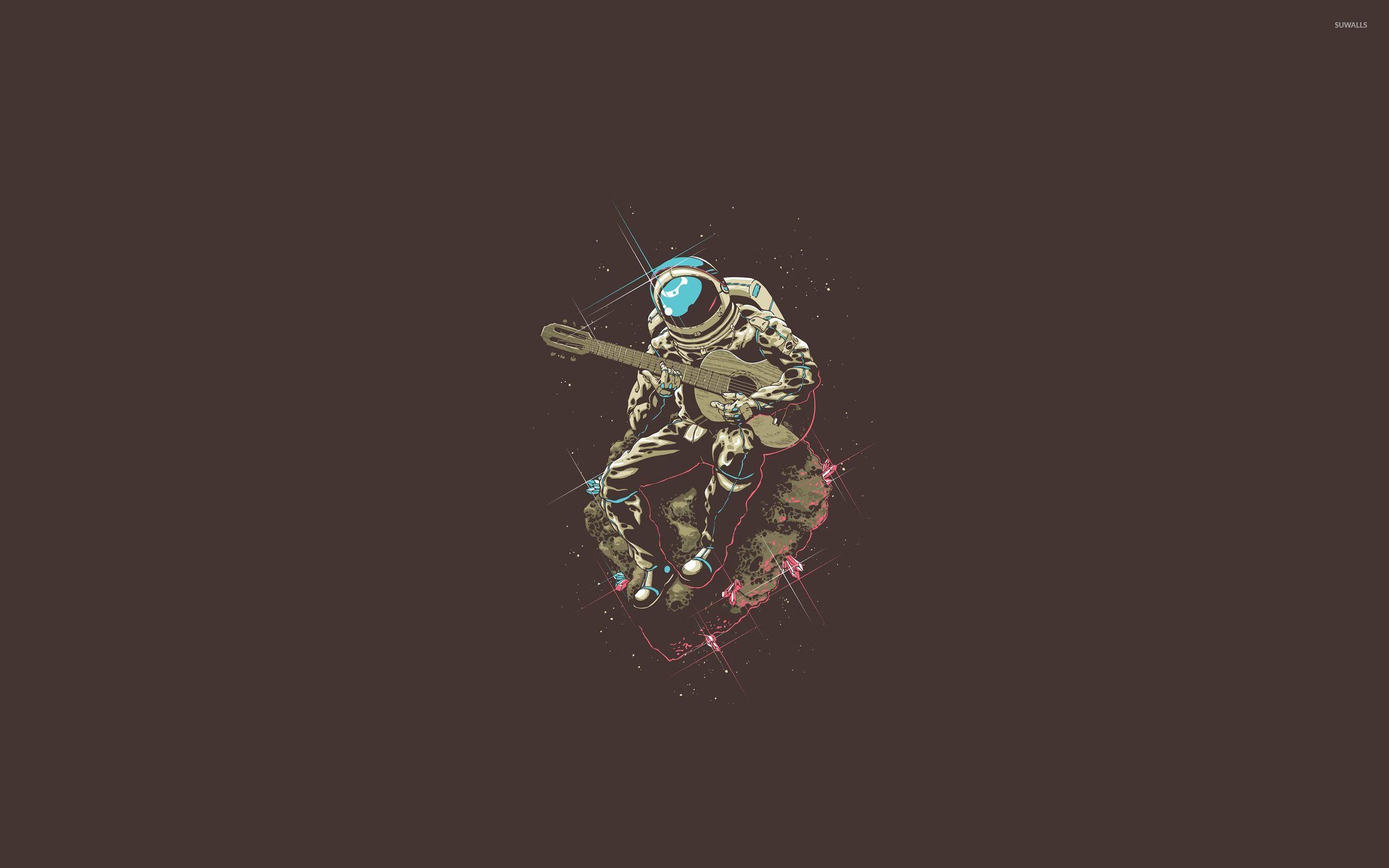 2560x1600 Guitar Space Wallpaper
