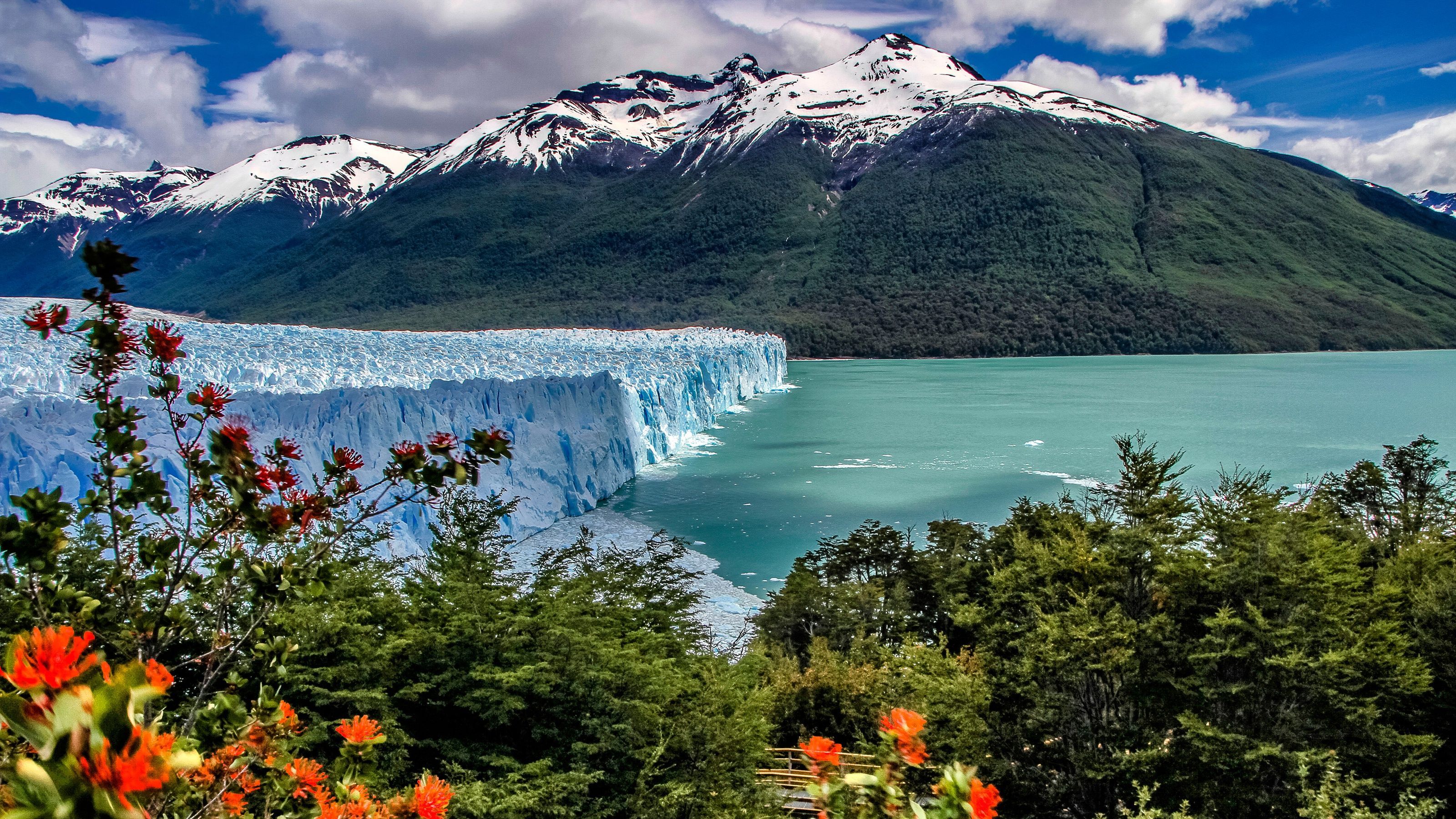 3200x1800 Bush Lake Mountain Argentino Lake