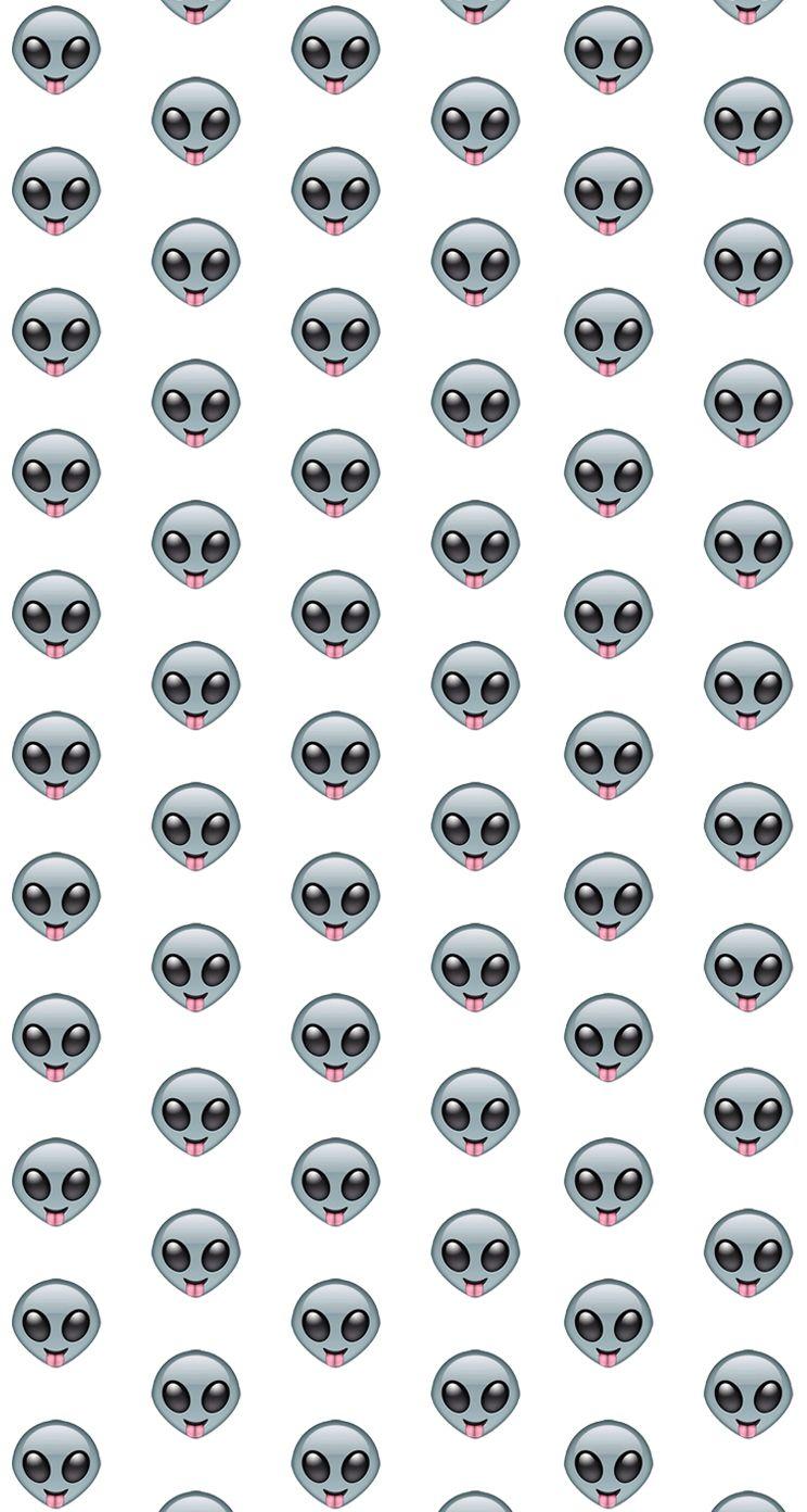 744x1392 Alien Emoji Wallpaper Wallpaper Tumblr Alien, HD