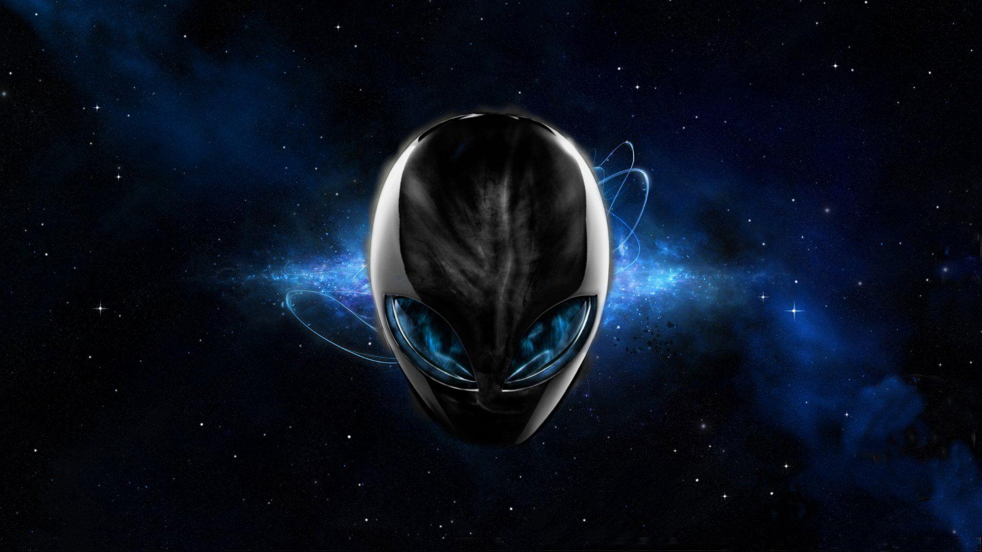 1920x1080 Alienware Desktop Background Blue Space Alienware Head