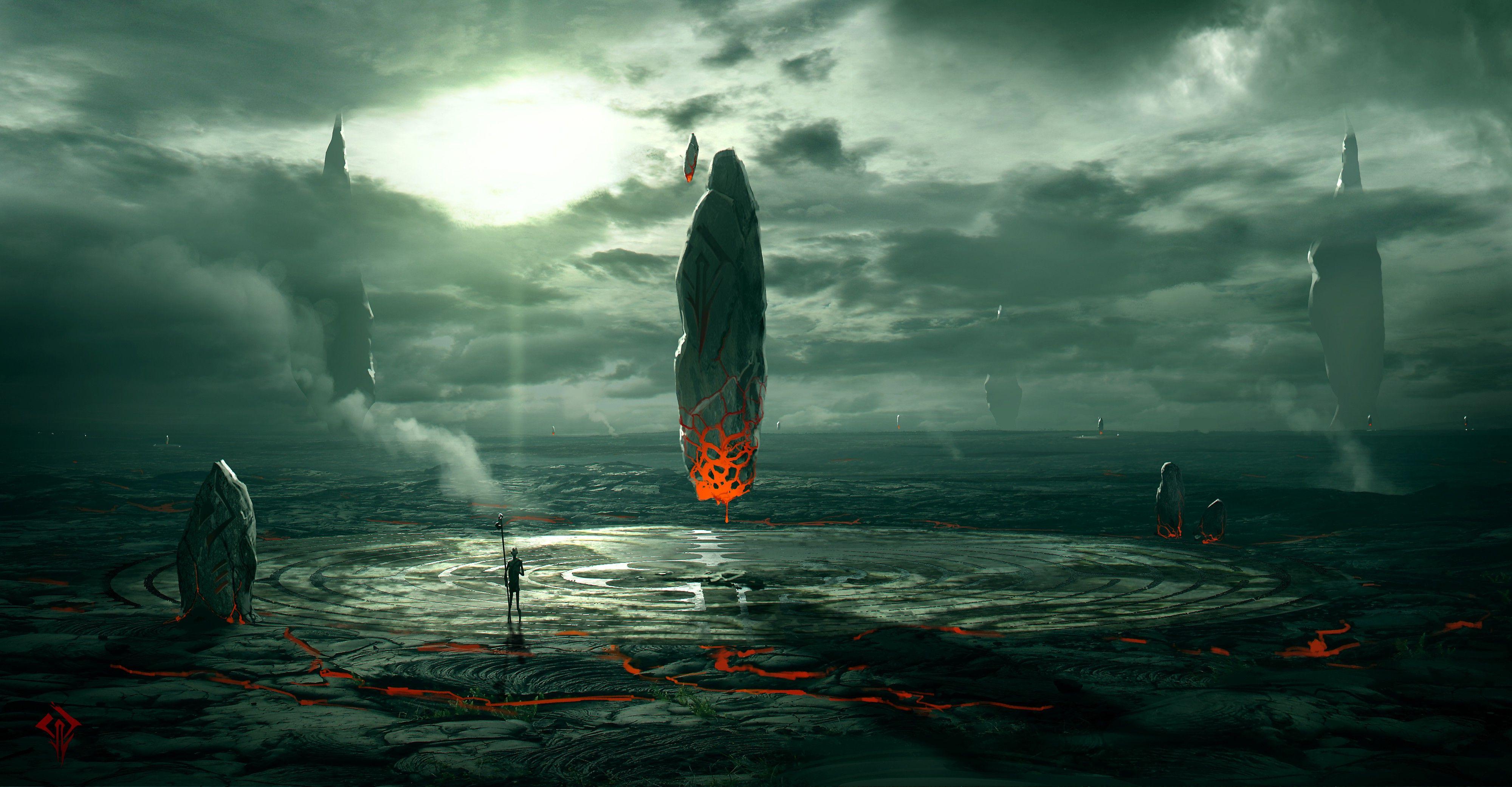4000x2083 Space Alien Desktop Wallpaper