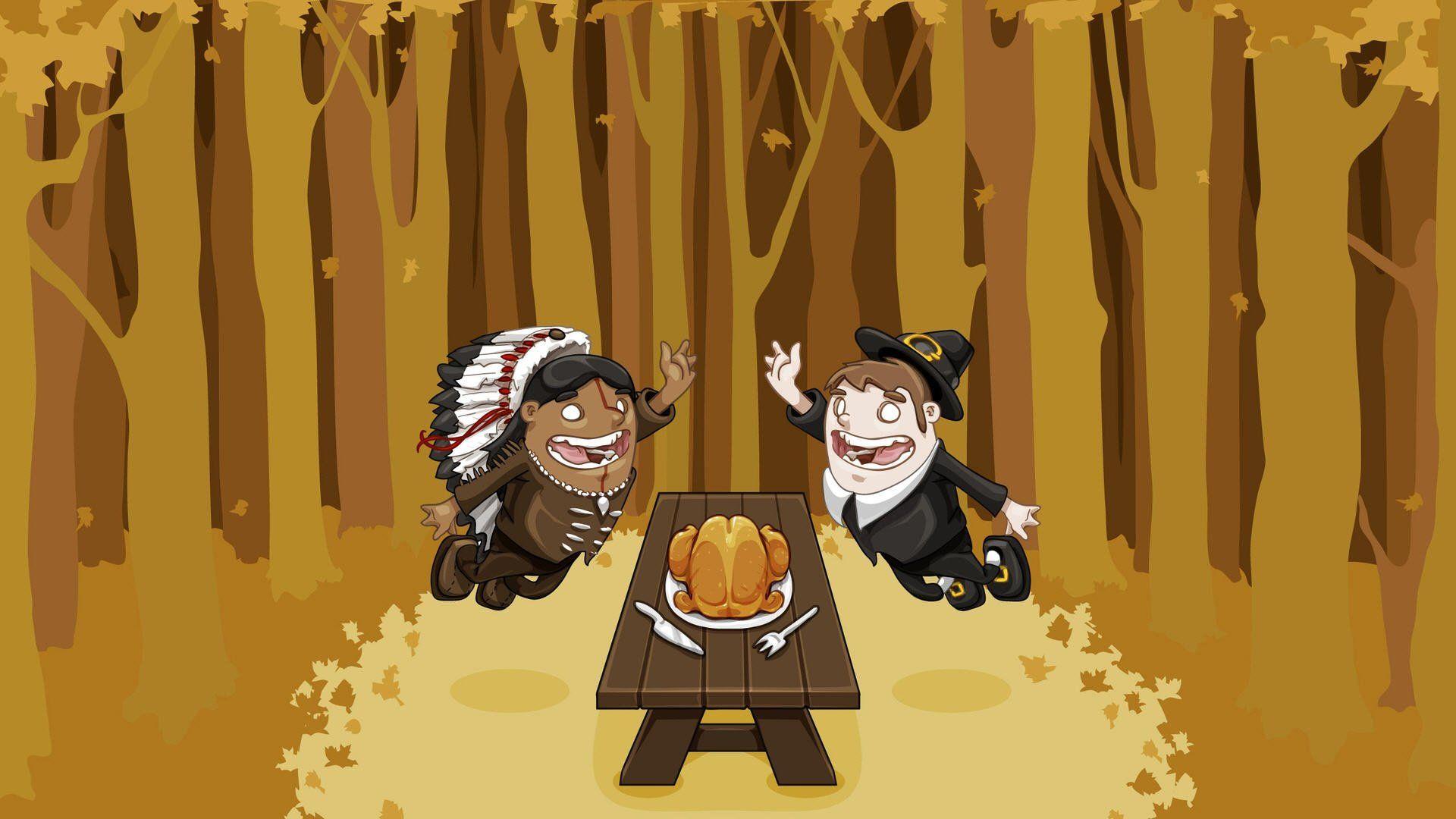 1920x1080 HD Funny Thanksgiving Wallpaper