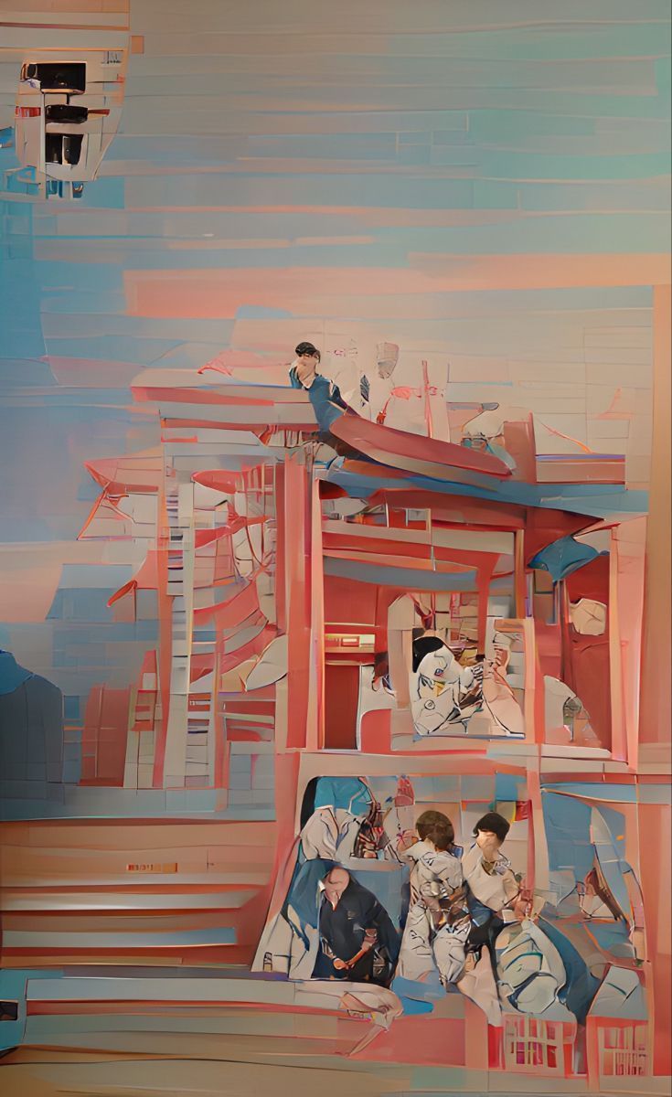 735x1200 BTS: WOMBO. Art, Digital drawing