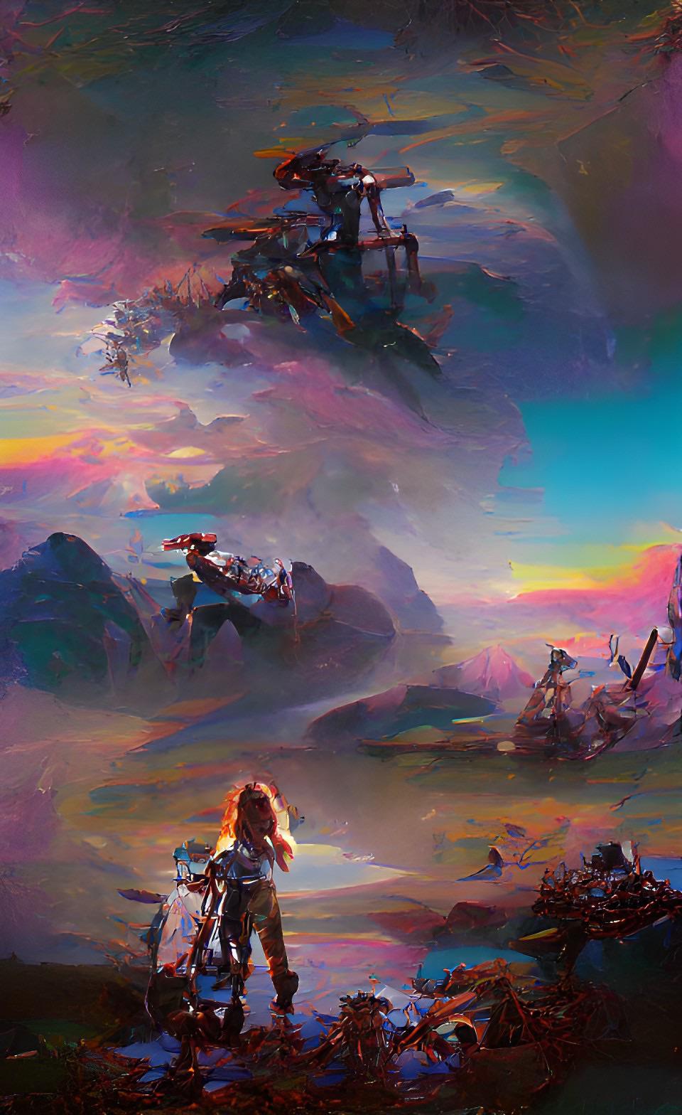 960x1568 Horizon Zero Dawn AI created phone