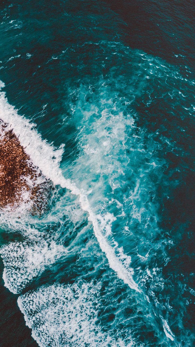800x1420 Ocean Wave IPhone Wallpaper (800x1420 px)
