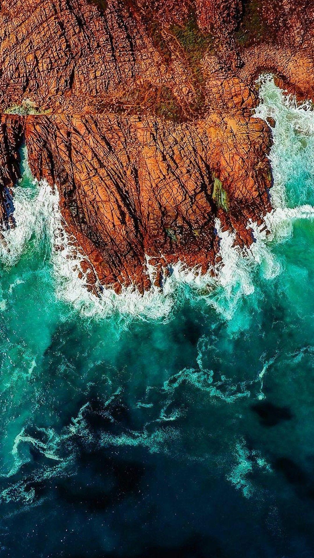 1080x1920 Ocean Waves Wallpaper