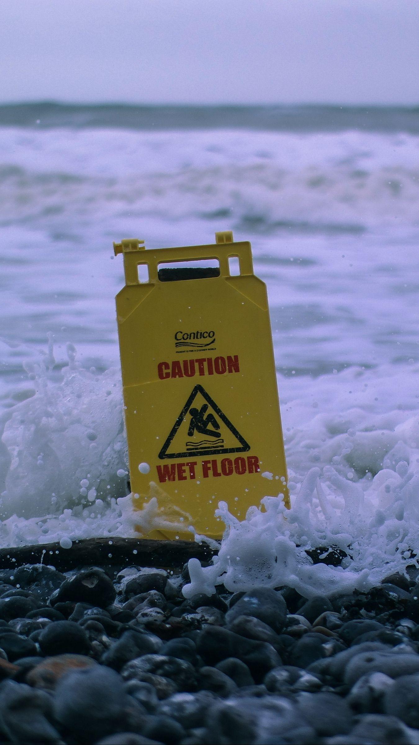 1350x2400 Download wallpaper 1350x2400 sea, foam, sign, stones