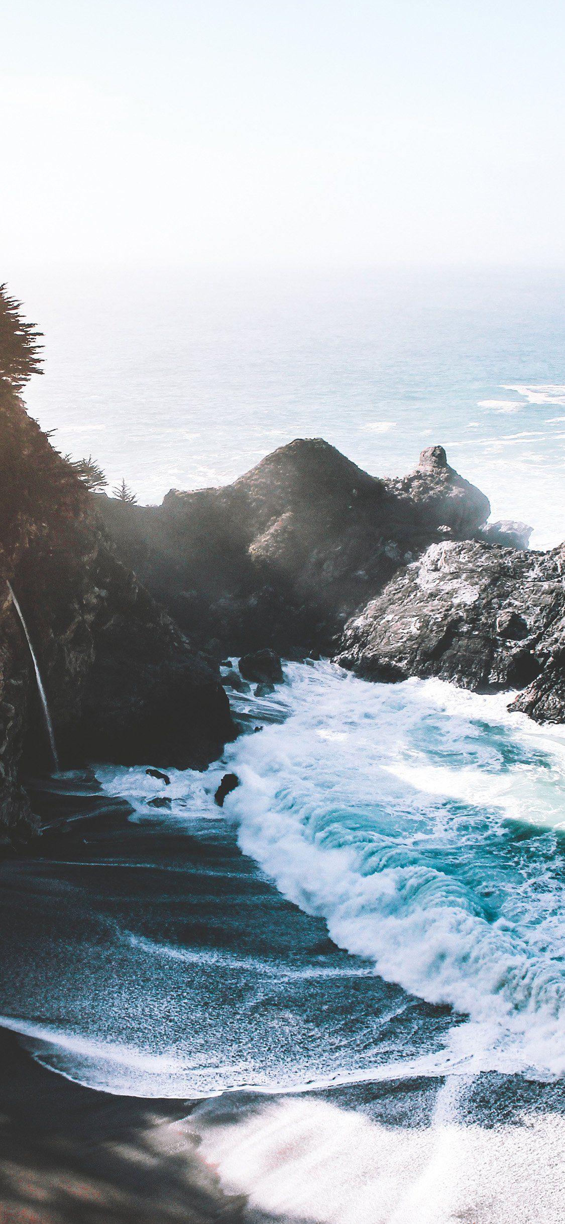 1125x2436 iPhone X wallpaper. nature sea