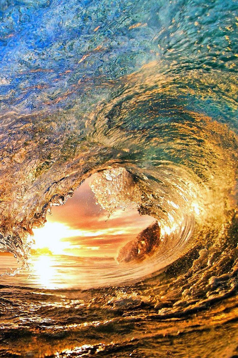 800x1200 Wallpaper Sunset, Sea, Wave Wave With Sunset Free