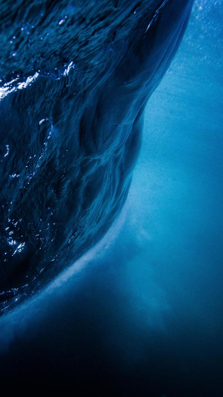 750x1334 Blue Ocean Sea Underwater 4k iPhone iPhone 6S