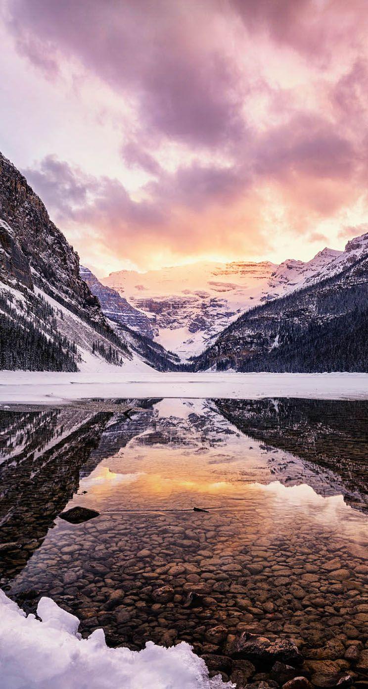 744x1392 The iPhone Wallpaper The Majestic Lake Louise