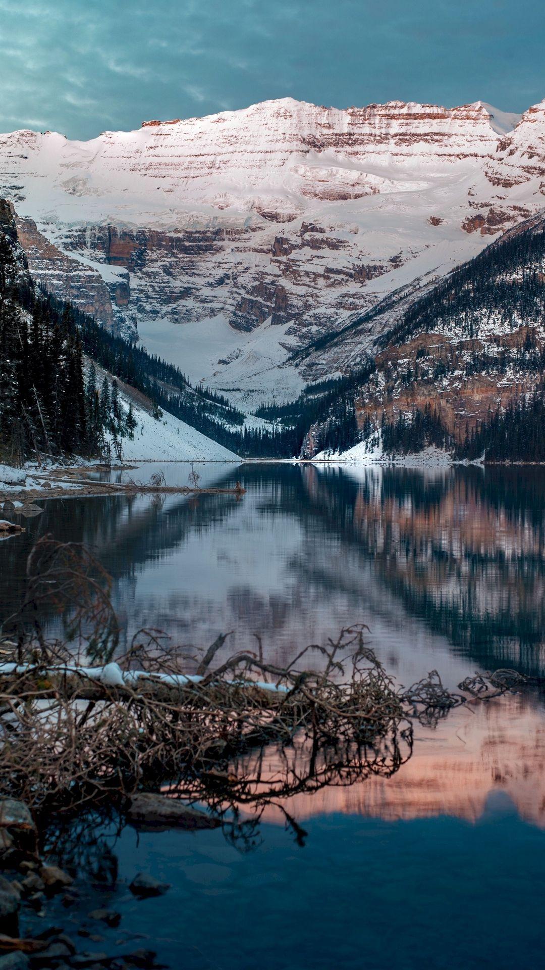 1080x1920 Lake Maroon iPhone Wallpaper