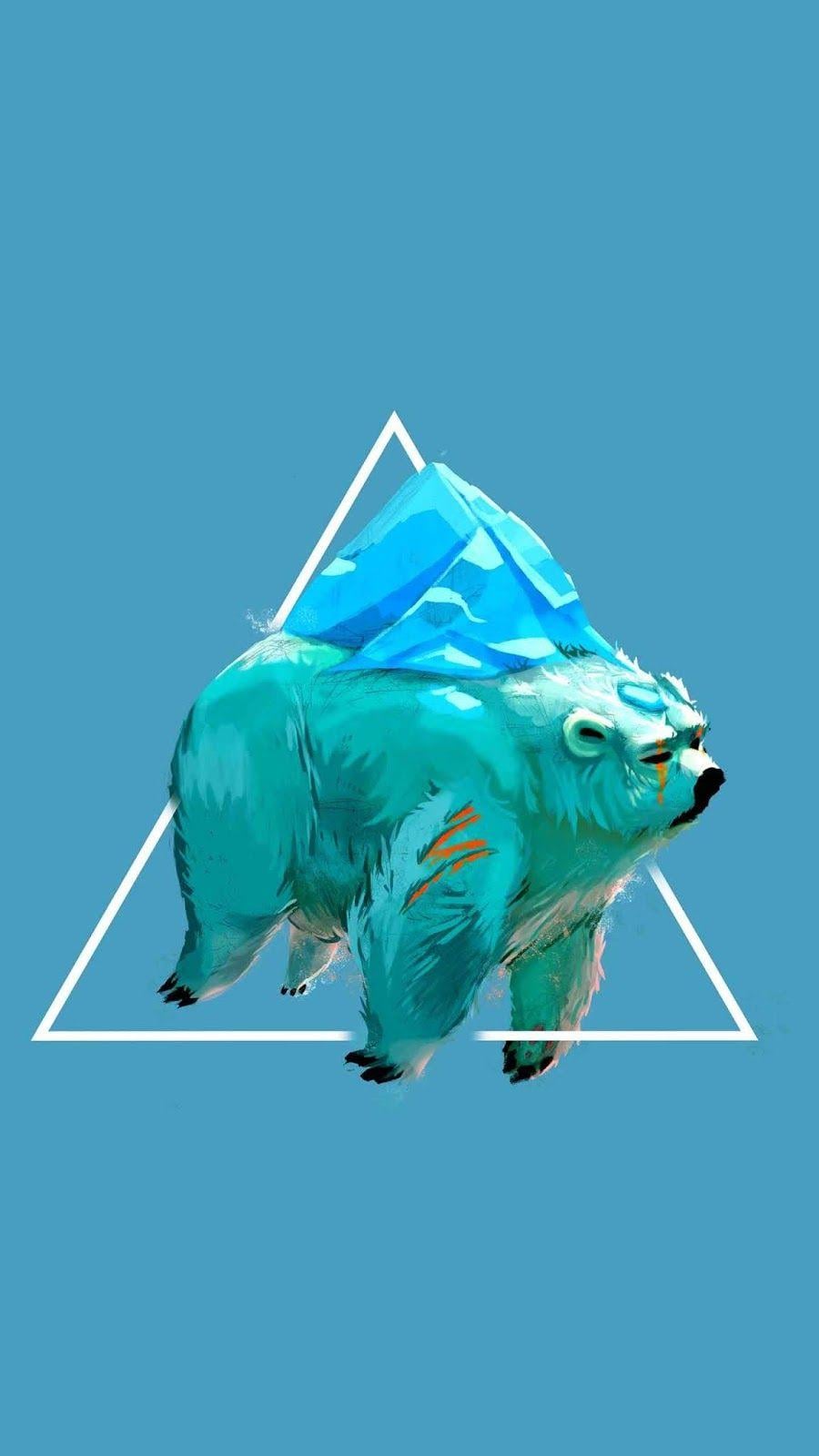 900x1600 Polar Bear Art
