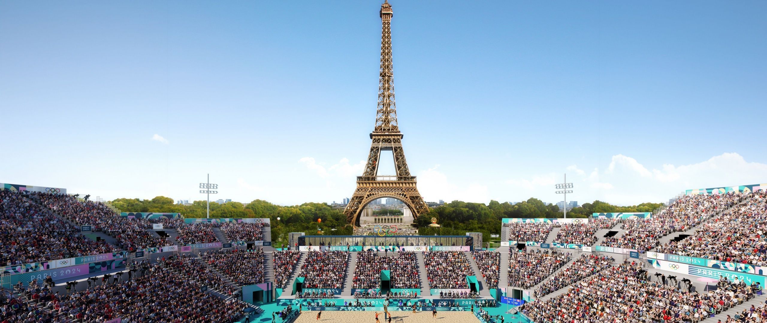 2560x1080 Paris 2024 Summer Olympics Volleyball