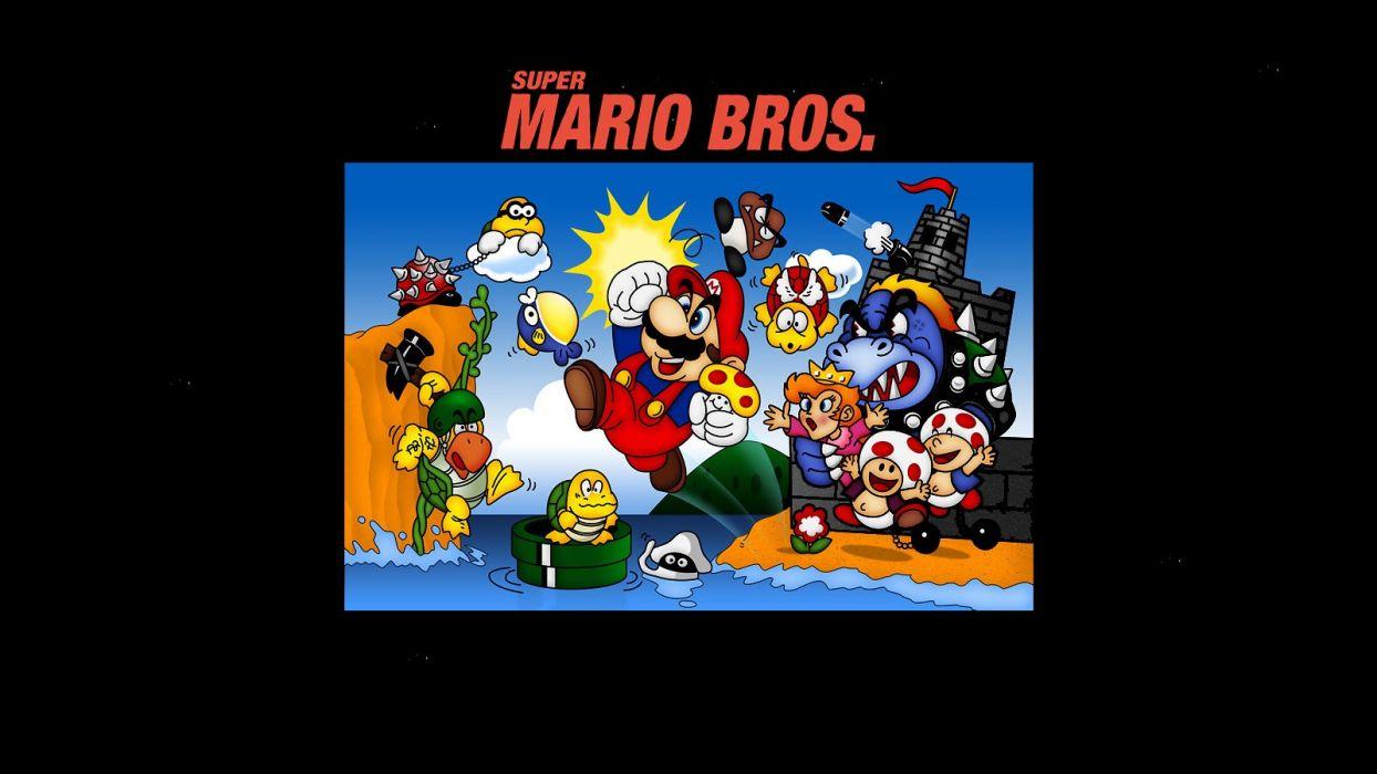 1244x700 Retro Mario Wallpaper