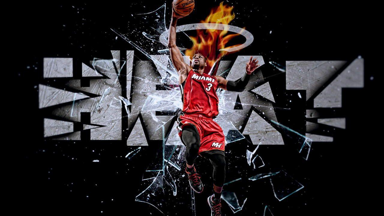 Download NBA Finals Miami Heat Dwyane Wade Dunk Wallpaper  Wallpaperscom