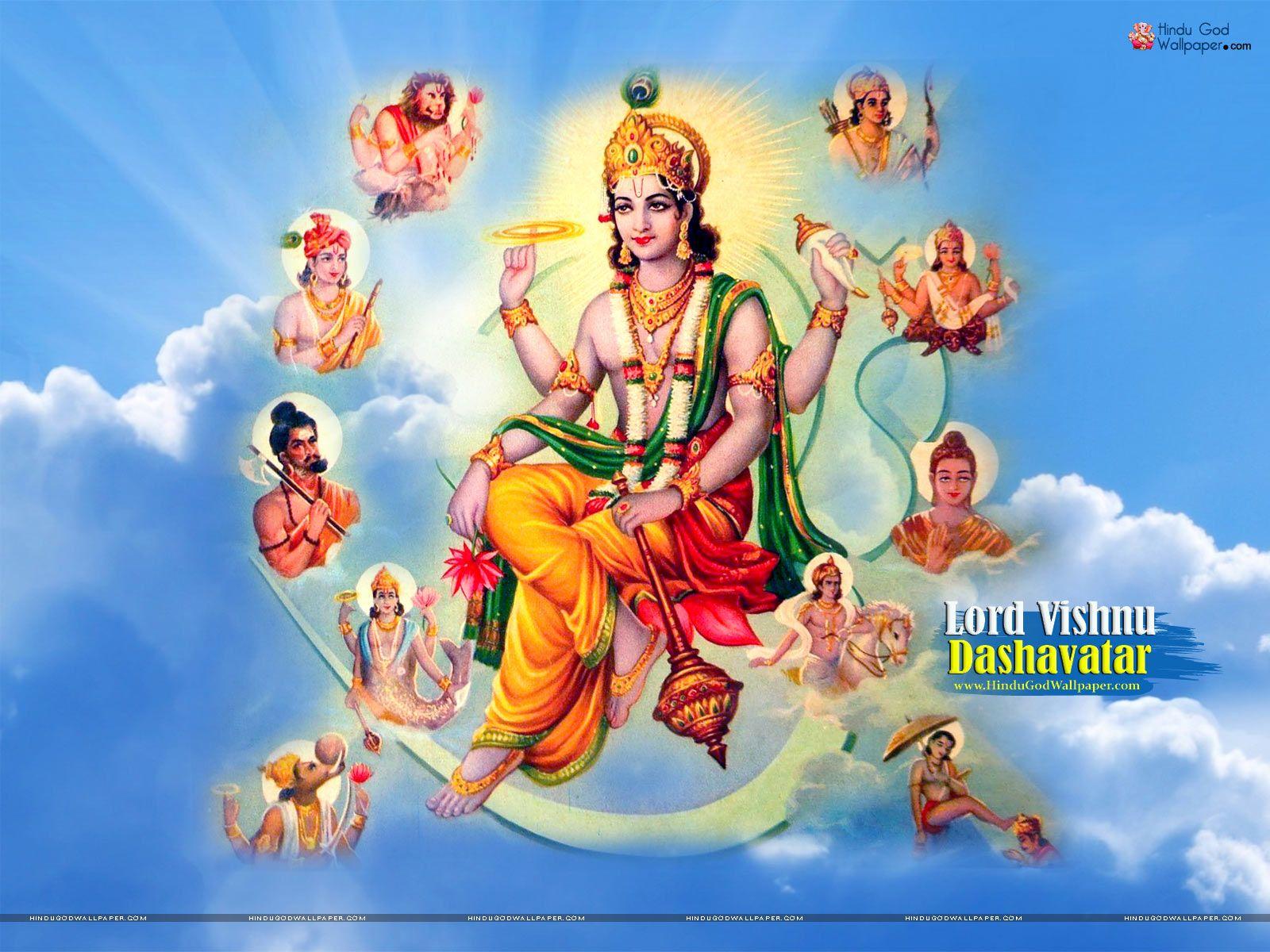1600x1200 Dashavatar Wallpaper Image Photo Free Download HINDUISM