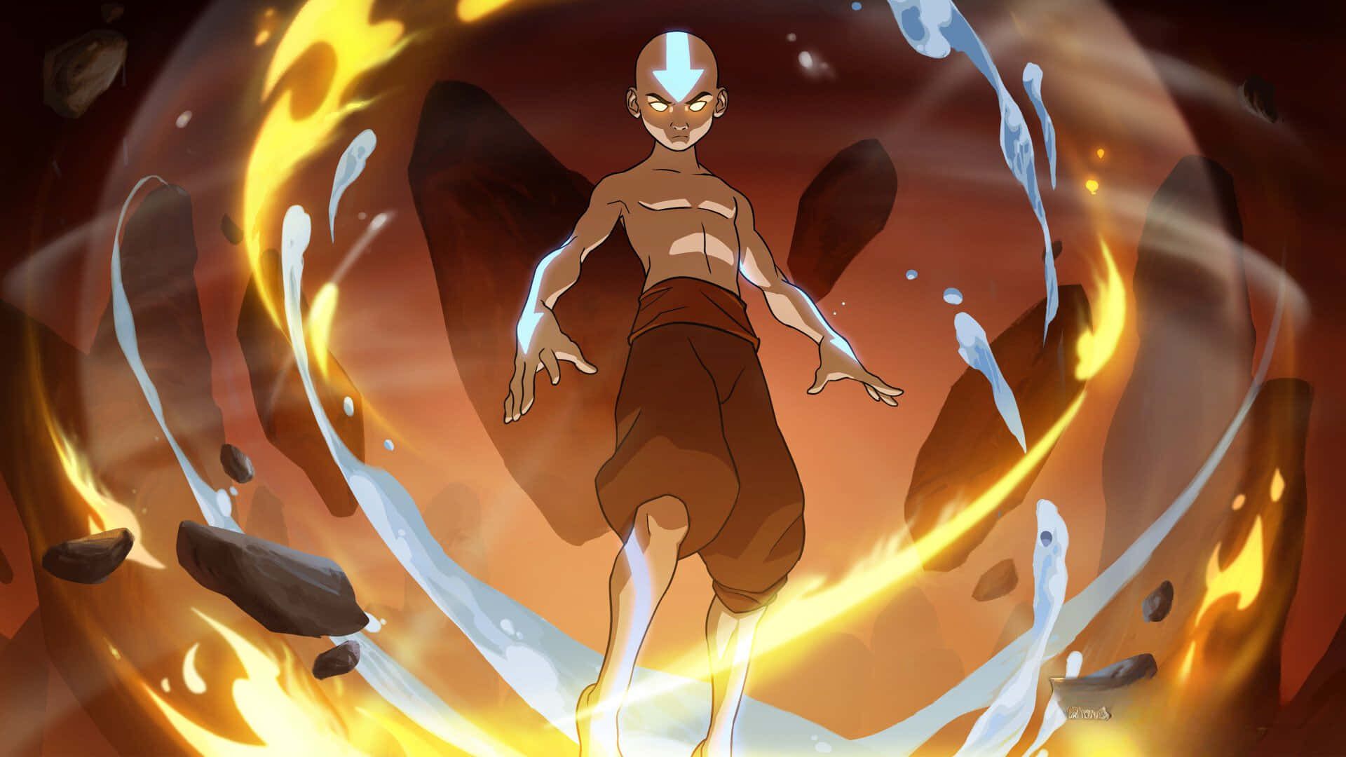 1920x1080 Avatar Aang Wallpaper