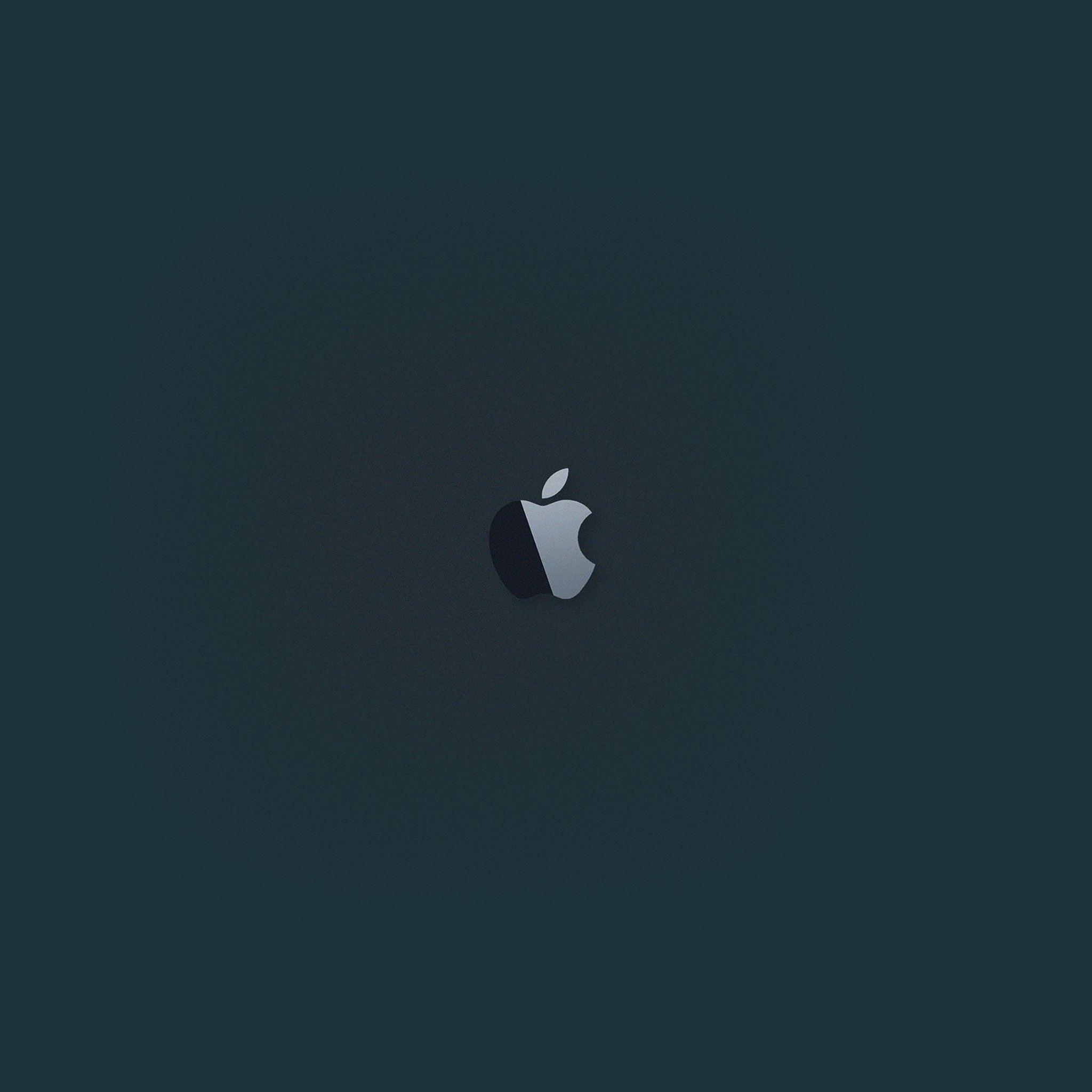 2048x2048 Apple wallpaper apple shiny black ipad retina