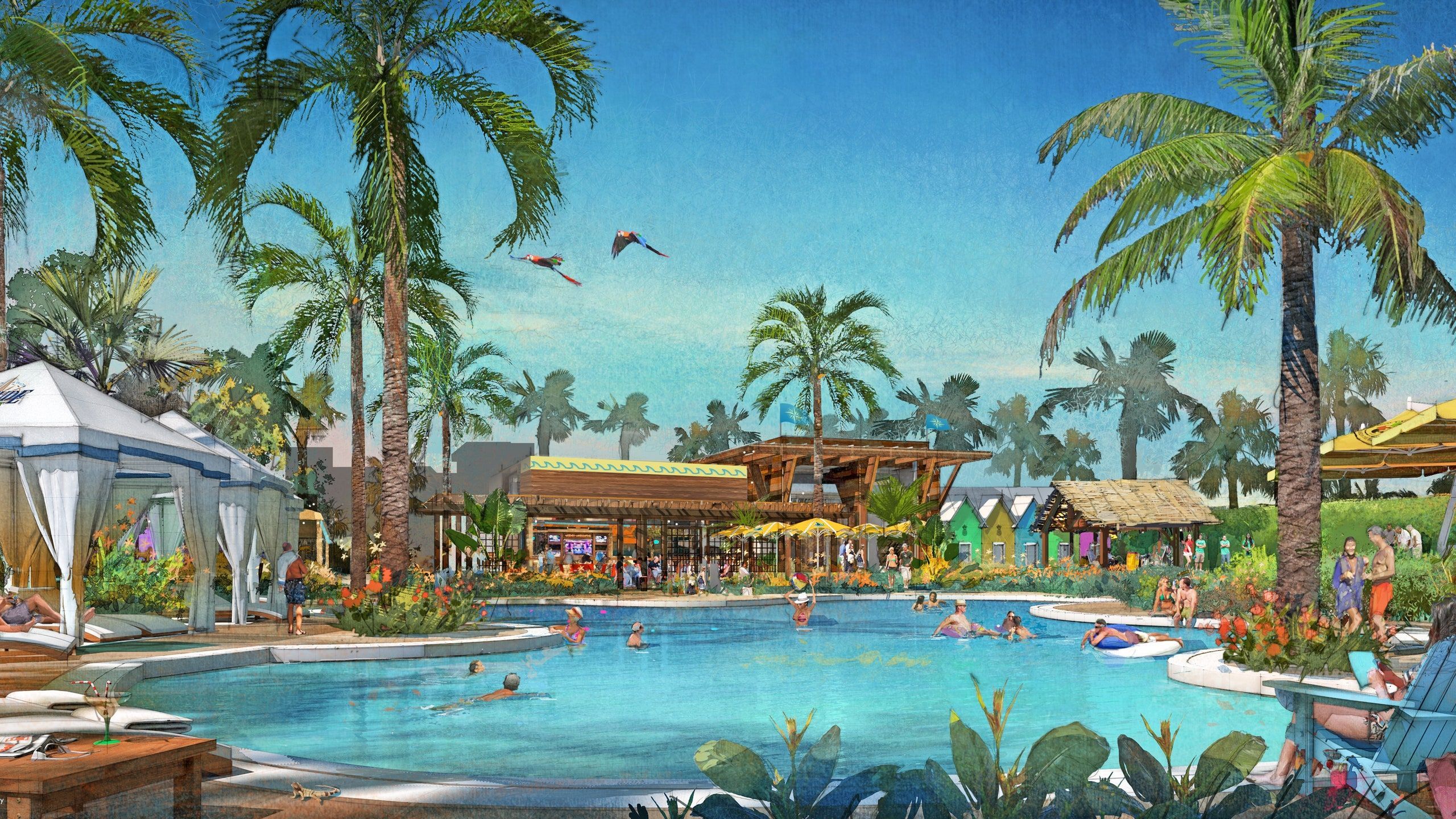 2560x1440 Margaritaville Themed Retirement