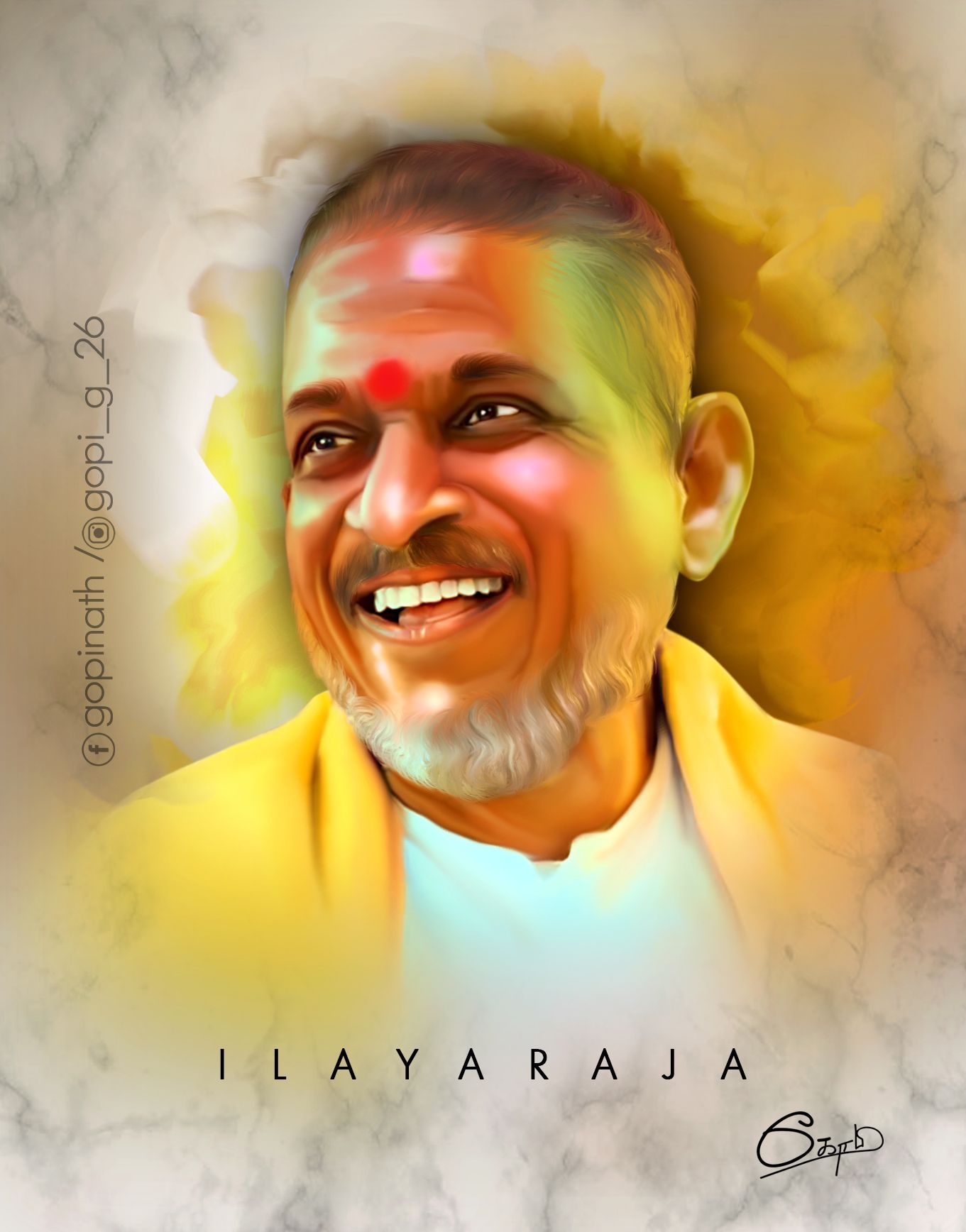 1361x1736 Ilayaraja Art. Romantic couples